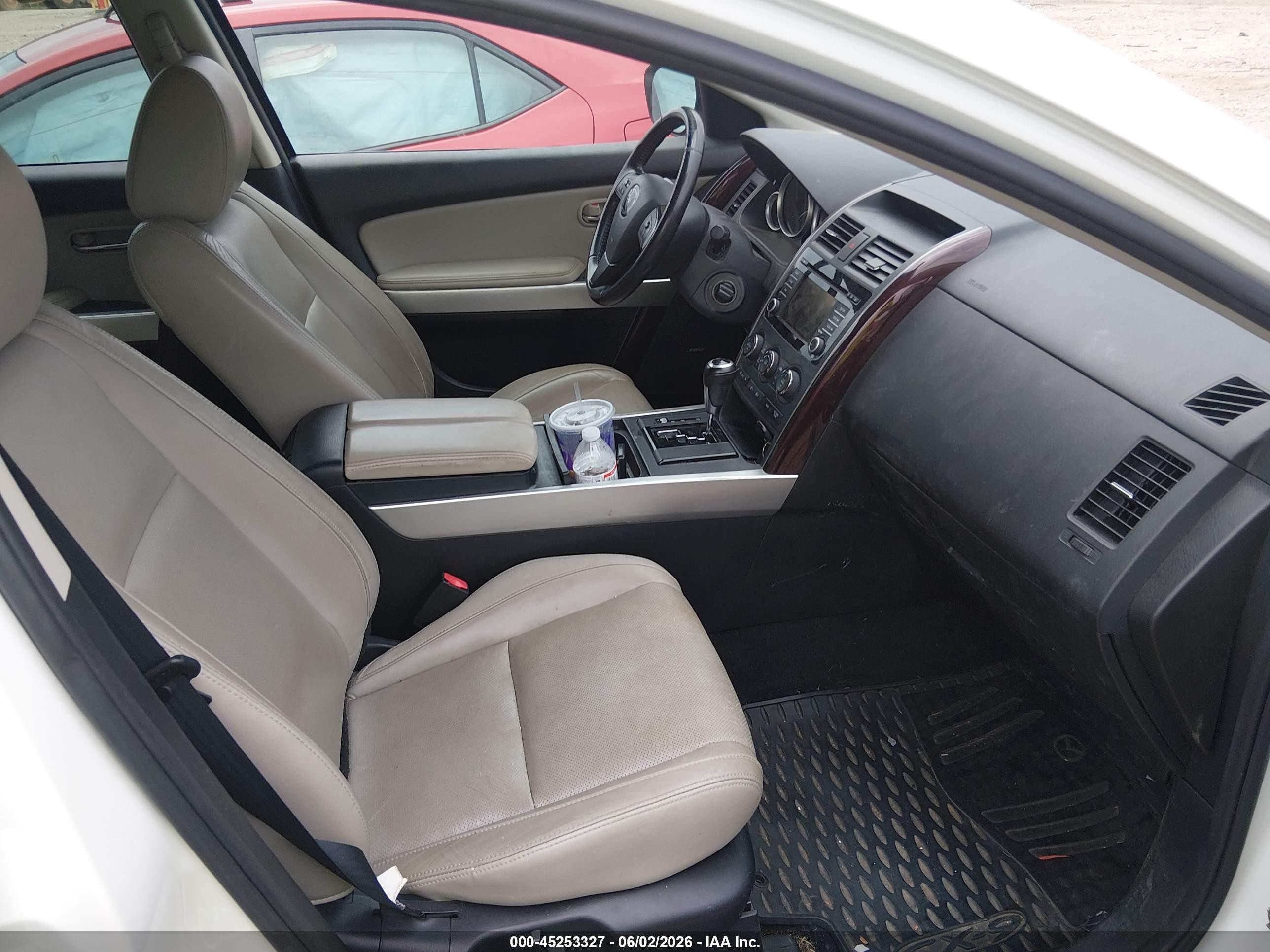 2013 Mazda Cx-9 Grand Touring White vin: JM3TB3DA6D0414831
