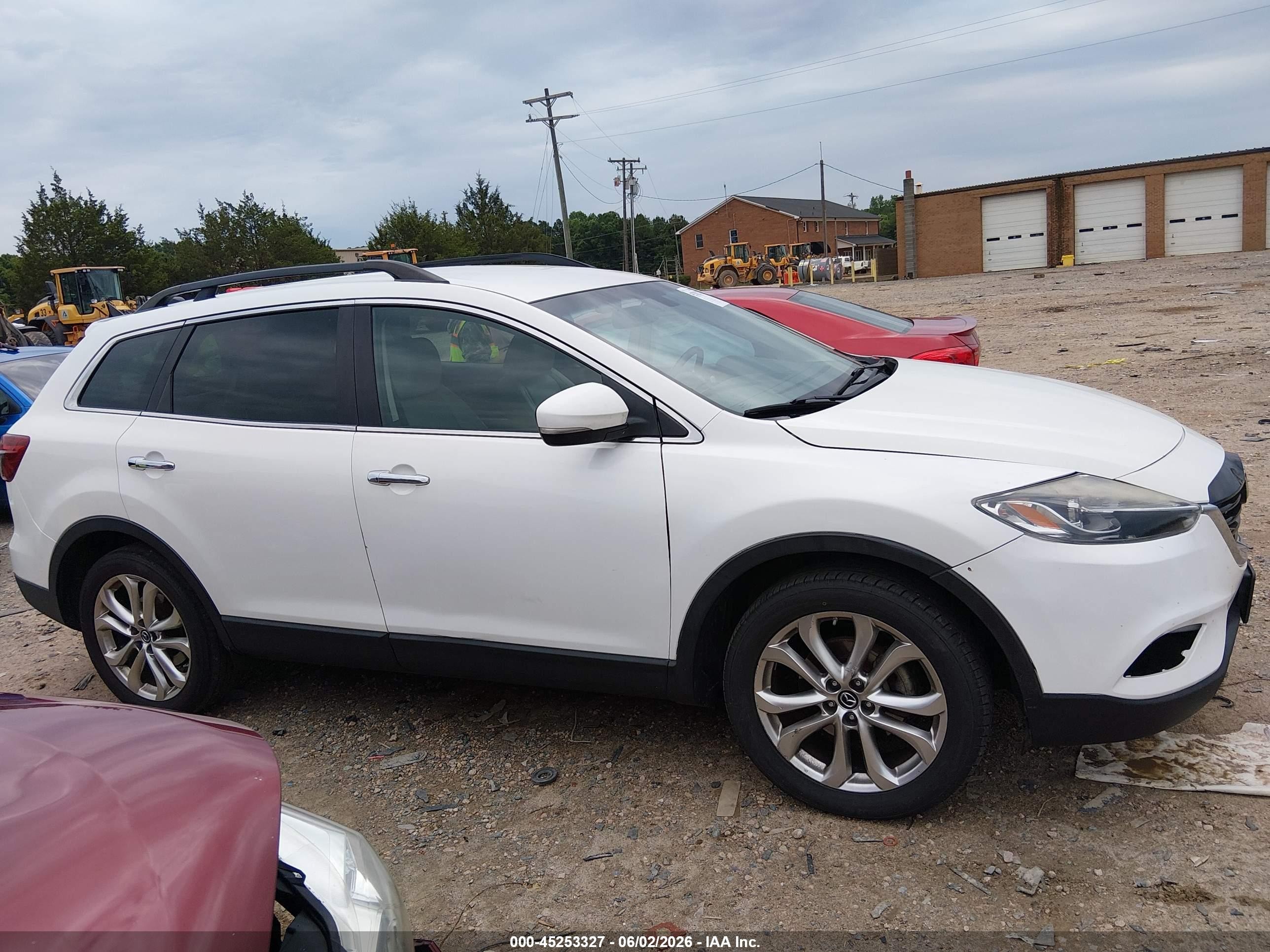 2013 Mazda Cx-9 Grand Touring White vin: JM3TB3DA6D0414831