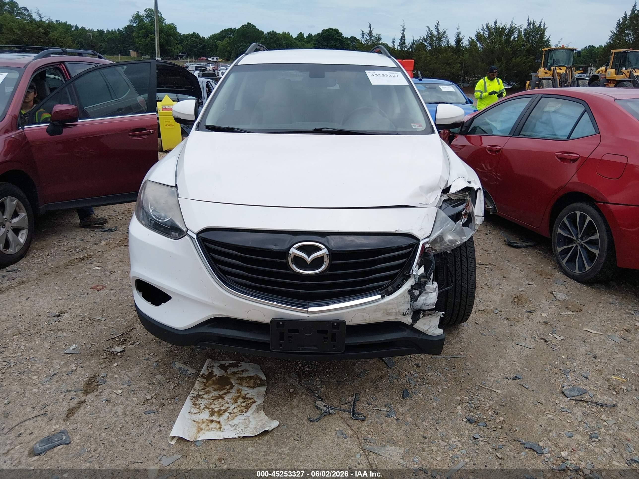 2013 Mazda Cx-9 Grand Touring White vin: JM3TB3DA6D0414831