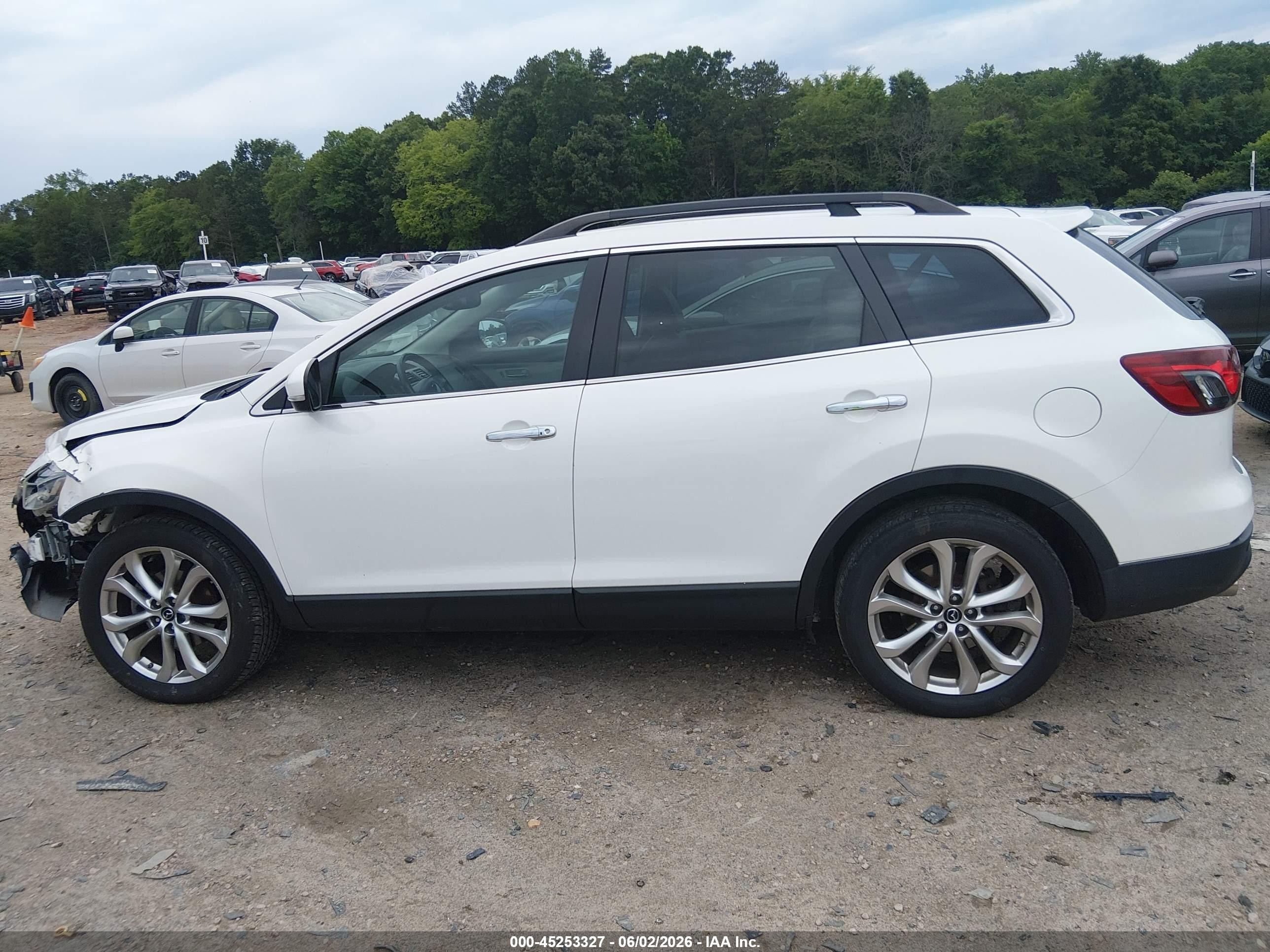 2013 Mazda Cx-9 Grand Touring White vin: JM3TB3DA6D0414831