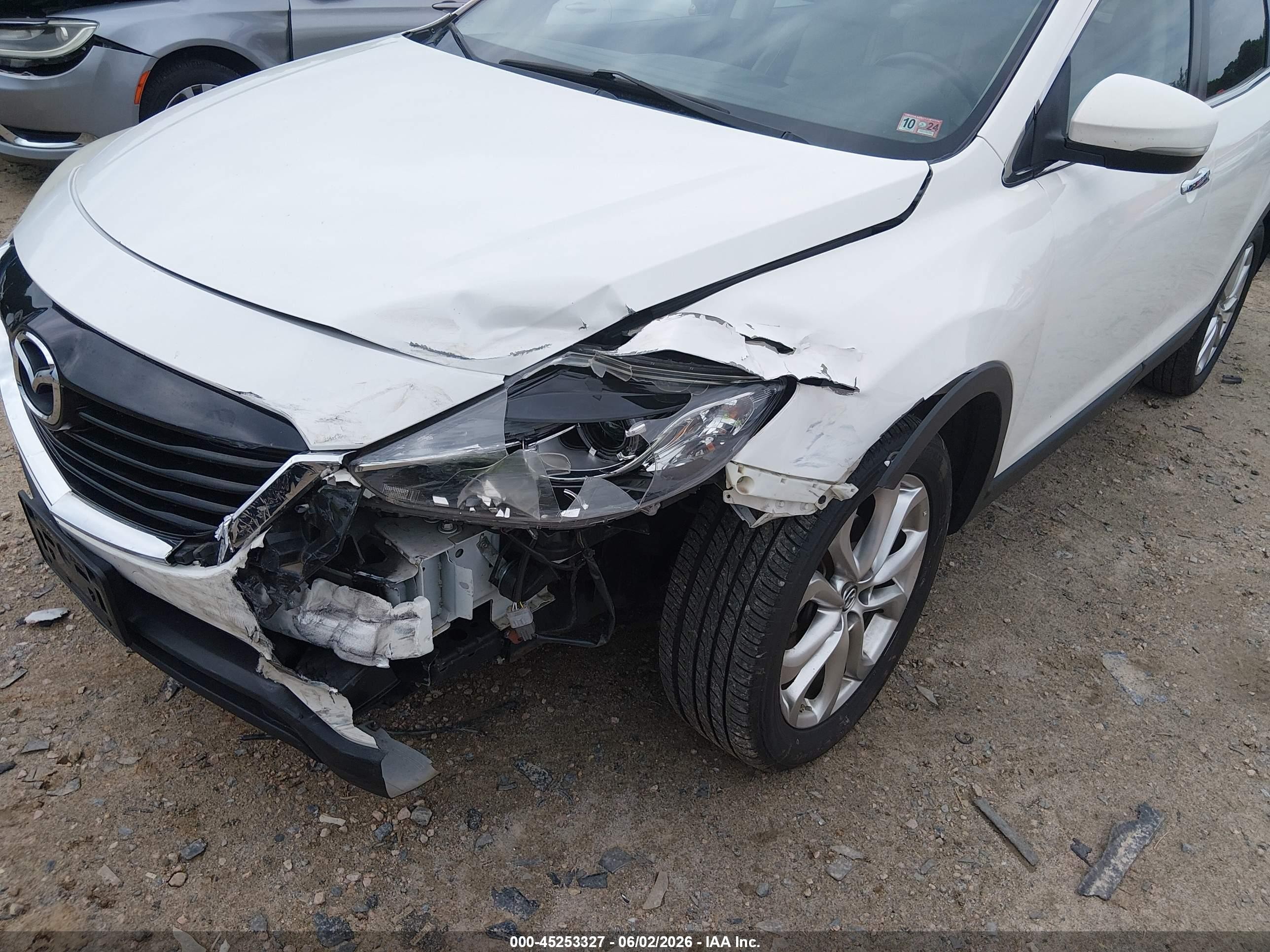 2013 Mazda Cx-9 Grand Touring White vin: JM3TB3DA6D0414831