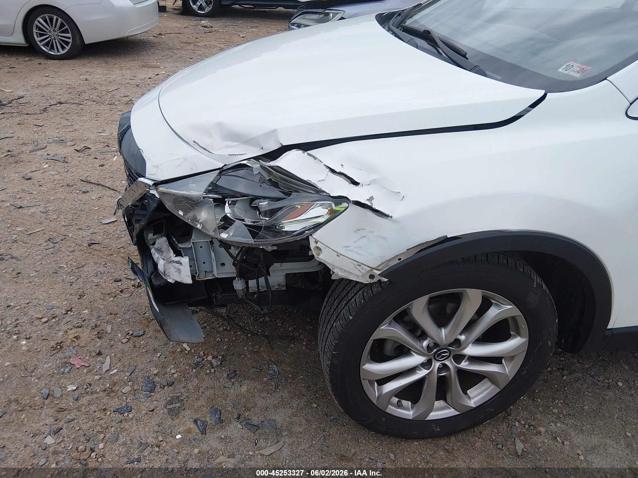 2013 Mazda Cx-9 Grand Touring White vin: JM3TB3DA6D0414831