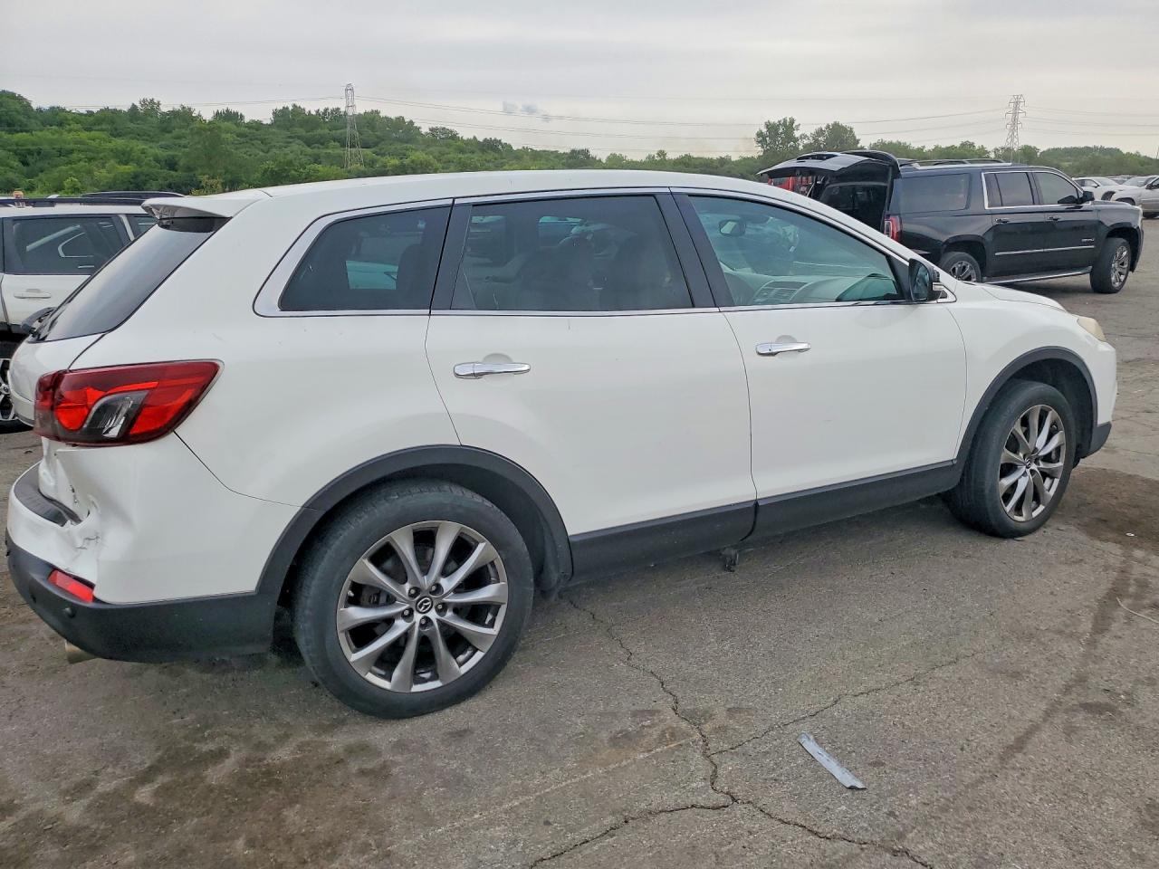 2014 Mazda Cx-9 Grand Touring White vin: JM3TB3DA6E0437205