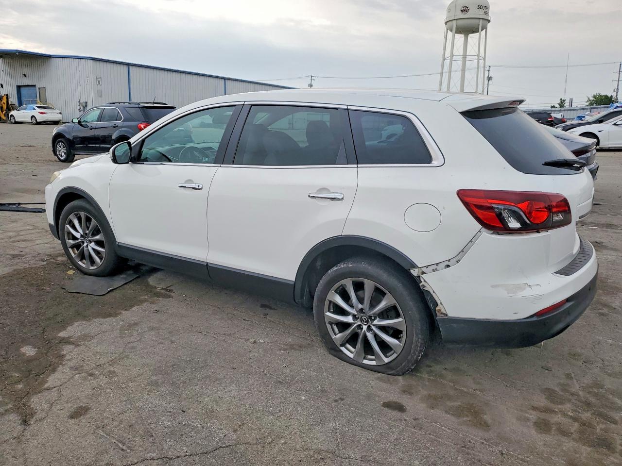 2014 Mazda Cx-9 Grand Touring White vin: JM3TB3DA6E0437205