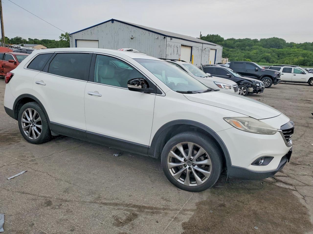 2014 Mazda Cx-9 Grand Touring White vin: JM3TB3DA6E0437205