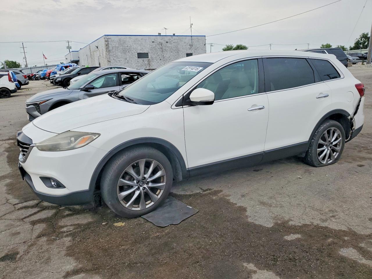 2014 Mazda Cx-9 Grand Touring White vin: JM3TB3DA6E0437205