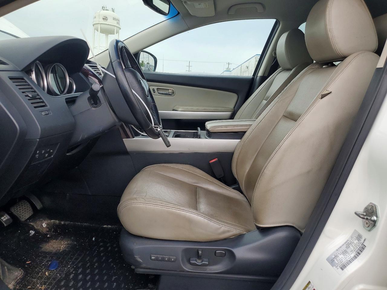 2014 Mazda Cx-9 Grand Touring White vin: JM3TB3DA6E0437205