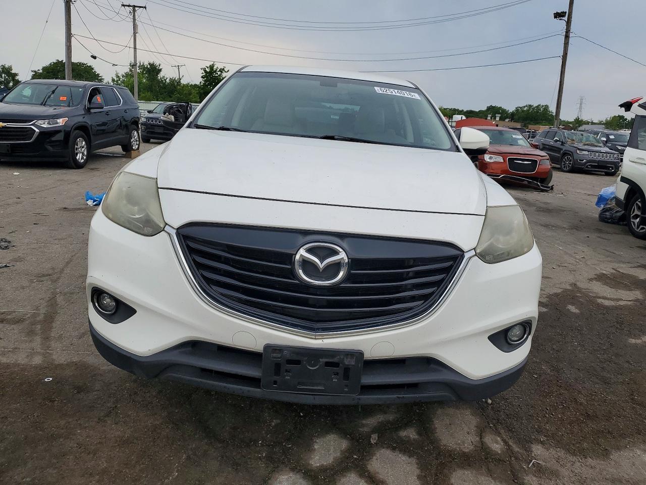 2014 Mazda Cx-9 Grand Touring White vin: JM3TB3DA6E0437205