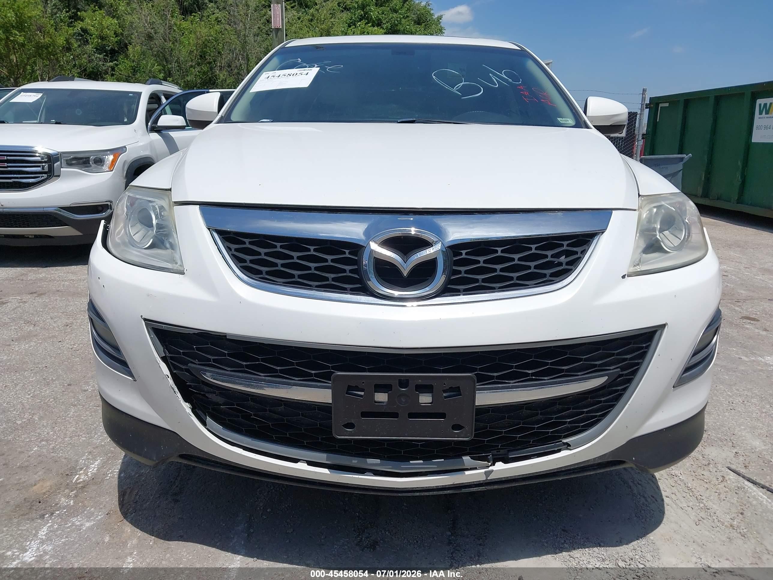 2012 Mazda Cx-9 Grand Touring White vin: JM3TB3DA7C0362852