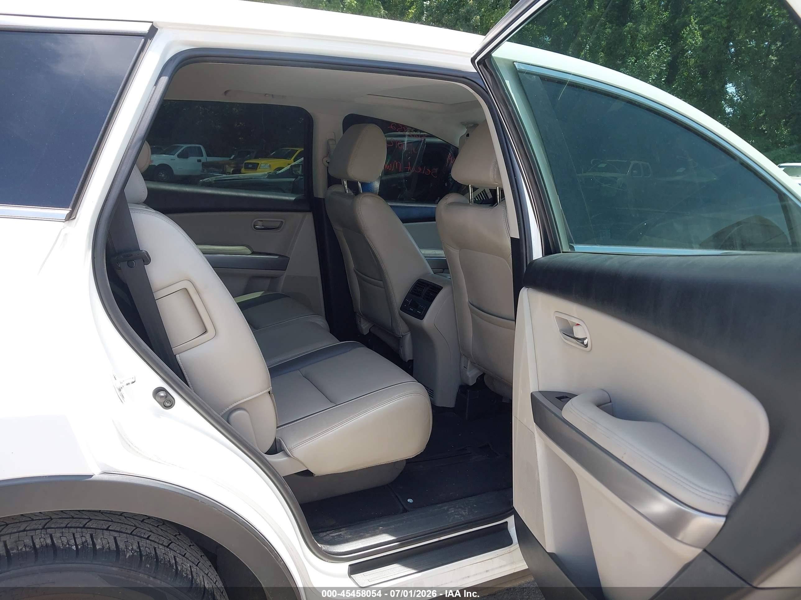 2012 Mazda Cx-9 Grand Touring White vin: JM3TB3DA7C0362852