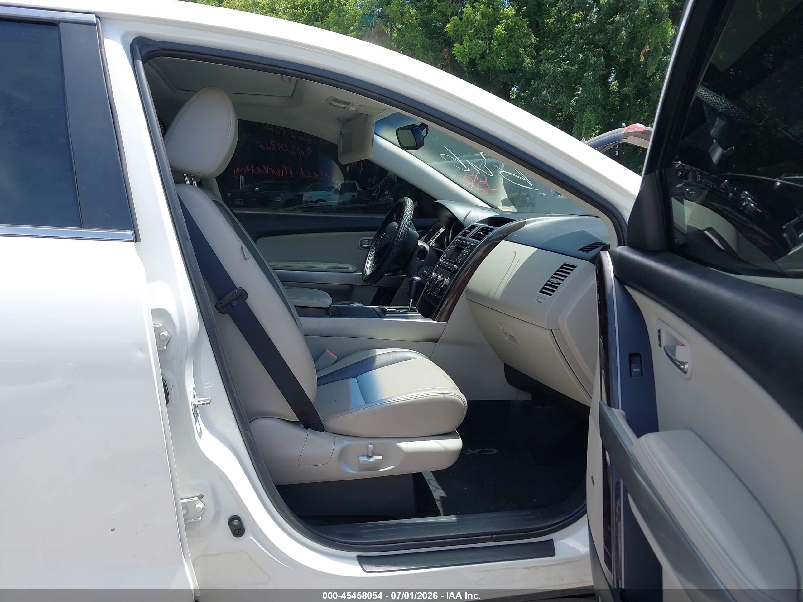 2012 Mazda Cx-9 Grand Touring White vin: JM3TB3DA7C0362852