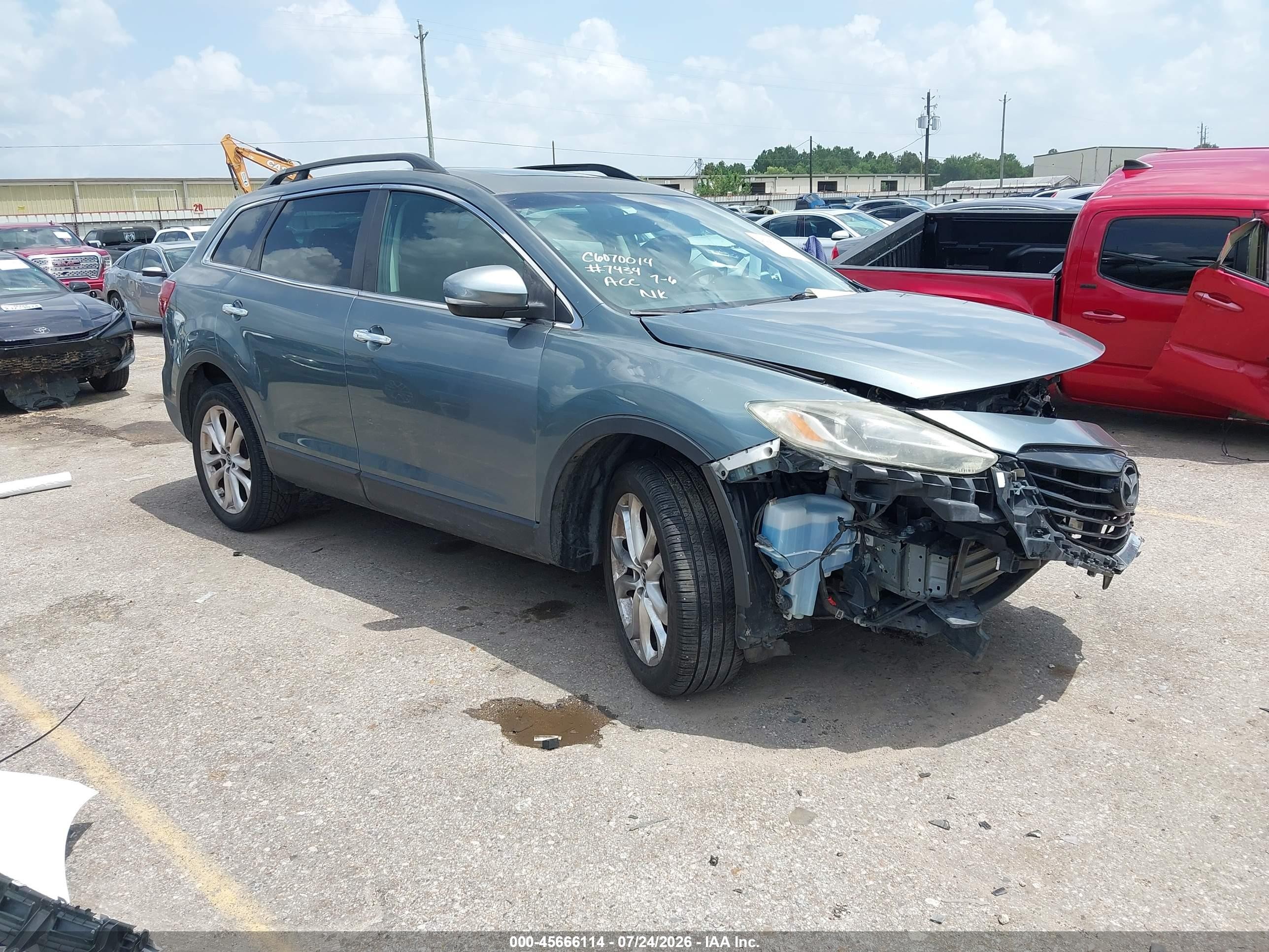 2013 Mazda Cx-9 Grand Touring Зеленый vin: JM3TB3DA7D0417057