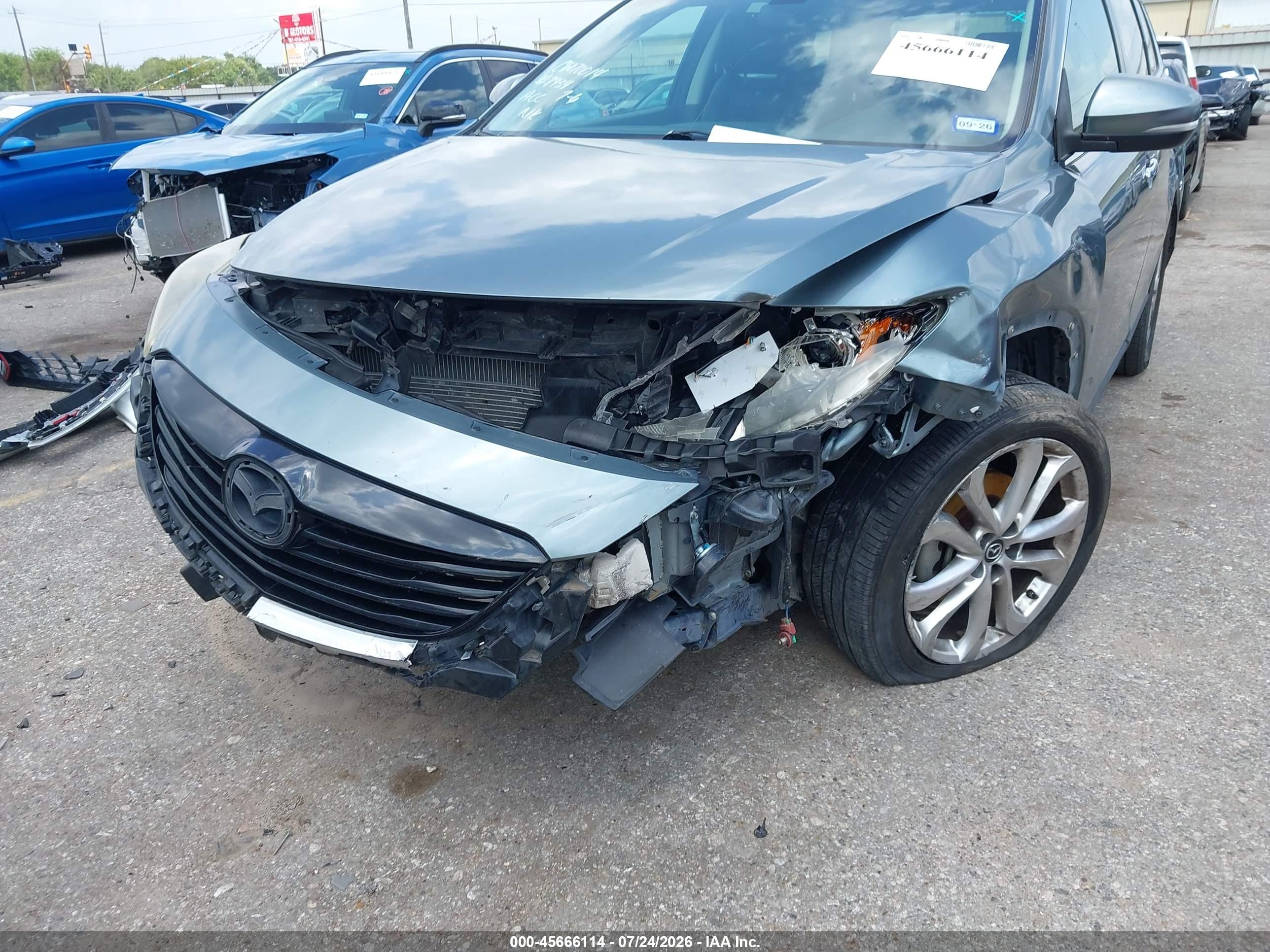 2013 Mazda Cx-9 Grand Touring Зеленый vin: JM3TB3DA7D0417057