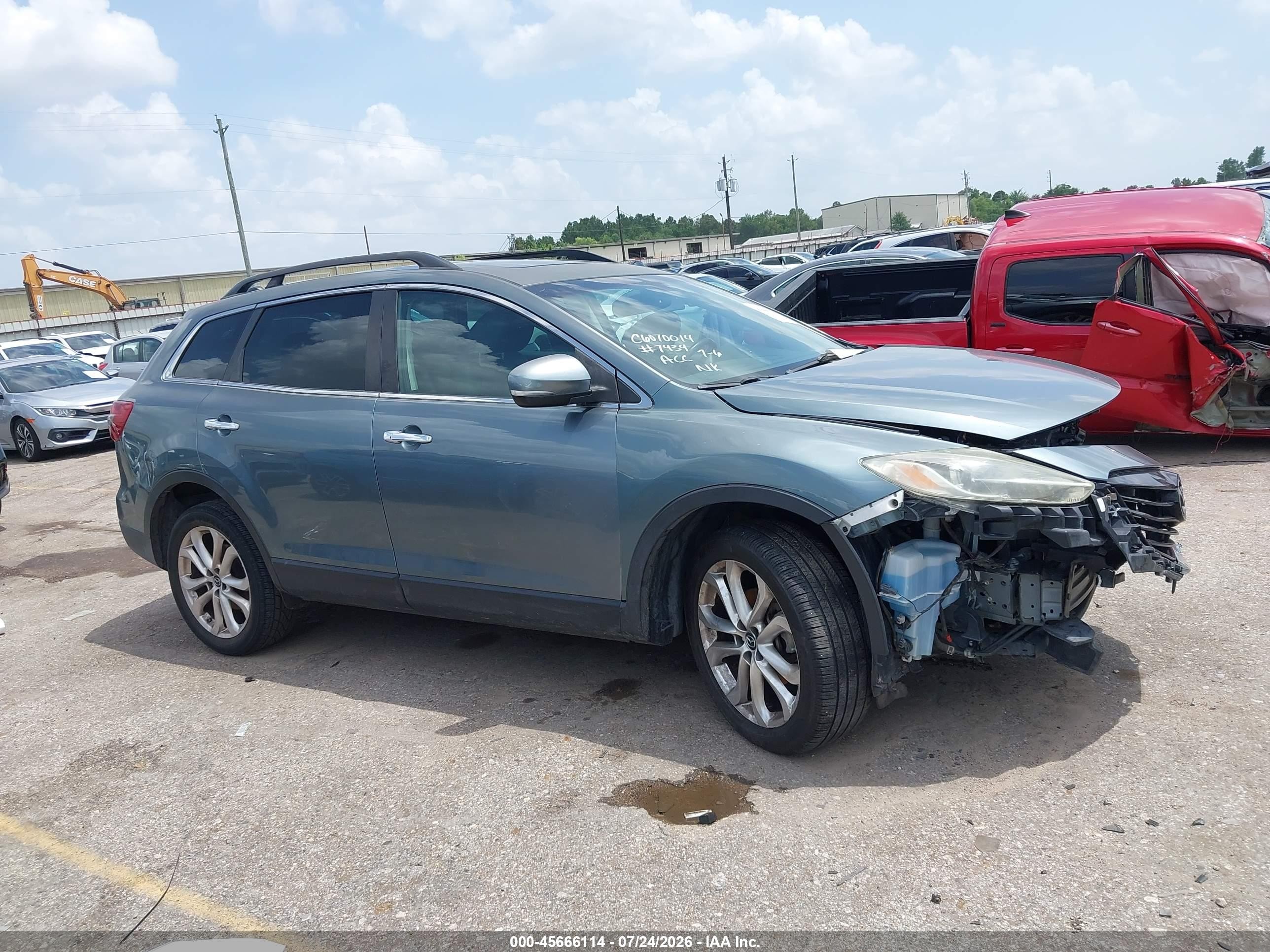 2013 Mazda Cx-9 Grand Touring Зеленый vin: JM3TB3DA7D0417057