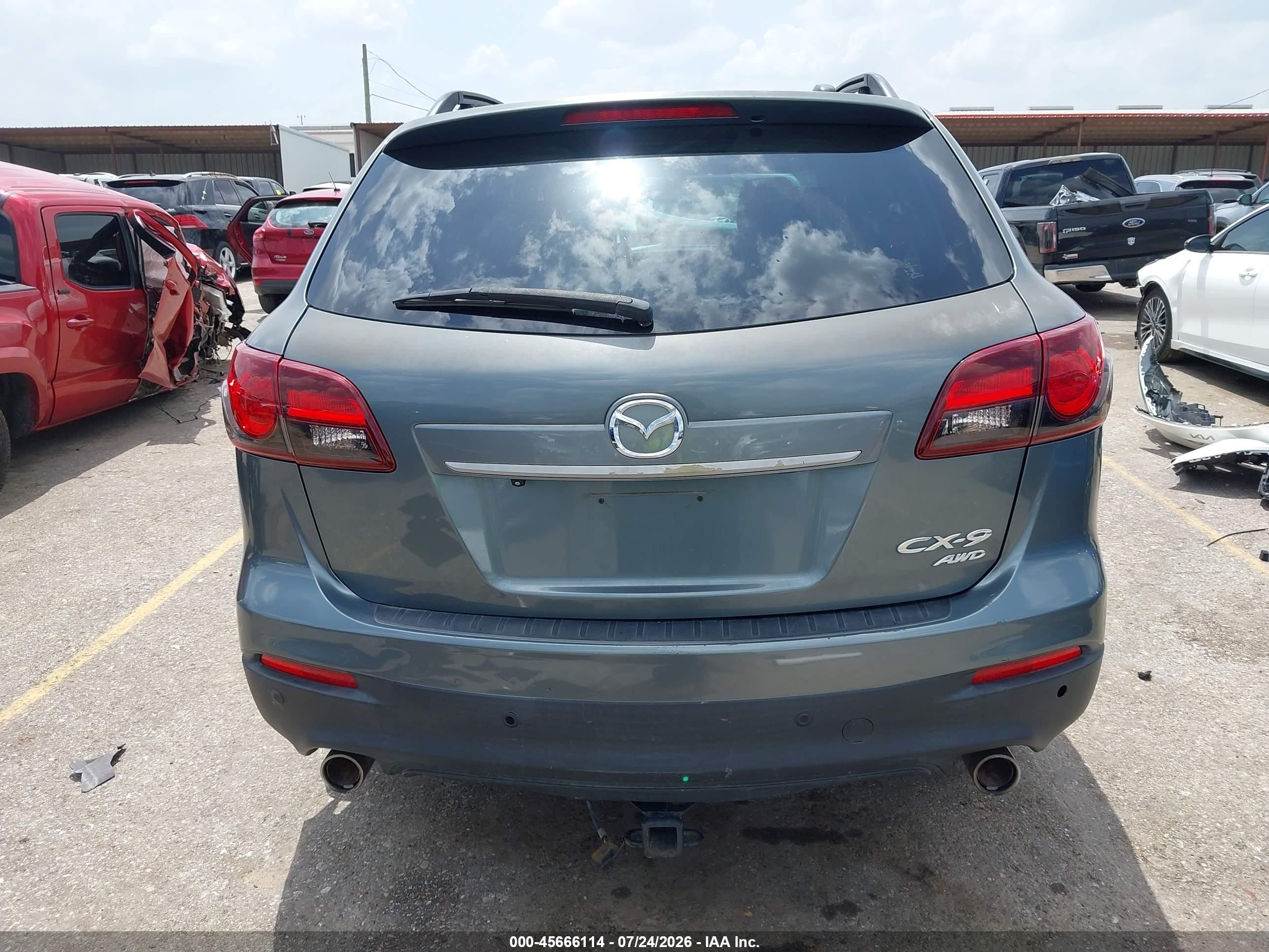2013 Mazda Cx-9 Grand Touring Зеленый vin: JM3TB3DA7D0417057
