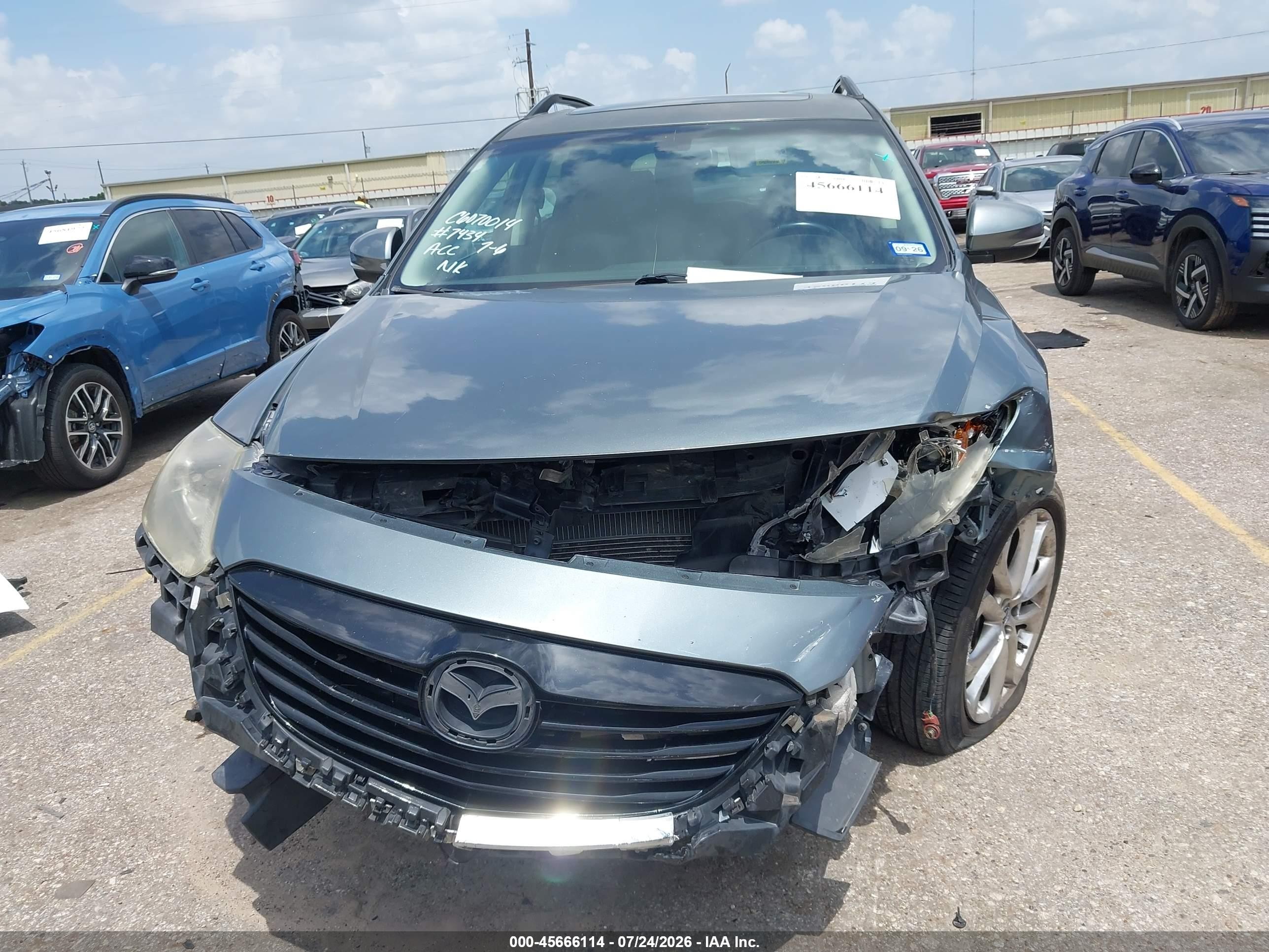 2013 Mazda Cx-9 Grand Touring Зеленый vin: JM3TB3DA7D0417057