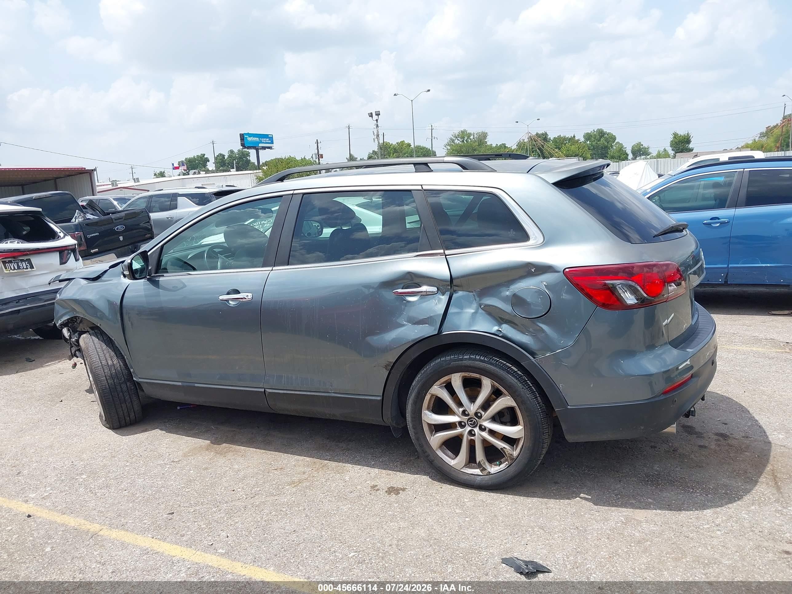 2013 Mazda Cx-9 Grand Touring Зеленый vin: JM3TB3DA7D0417057