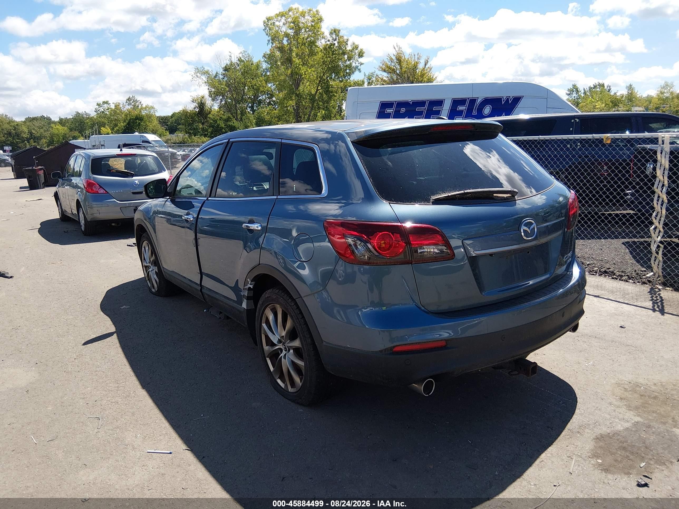 2014 Mazda Cx-9 Grand Touring Blue vin: JM3TB3DA7E0446530