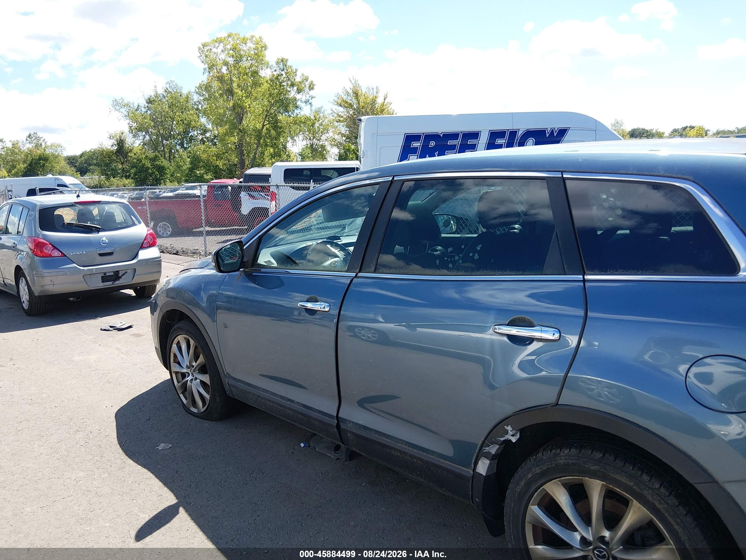 2014 Mazda Cx-9 Grand Touring Blue vin: JM3TB3DA7E0446530