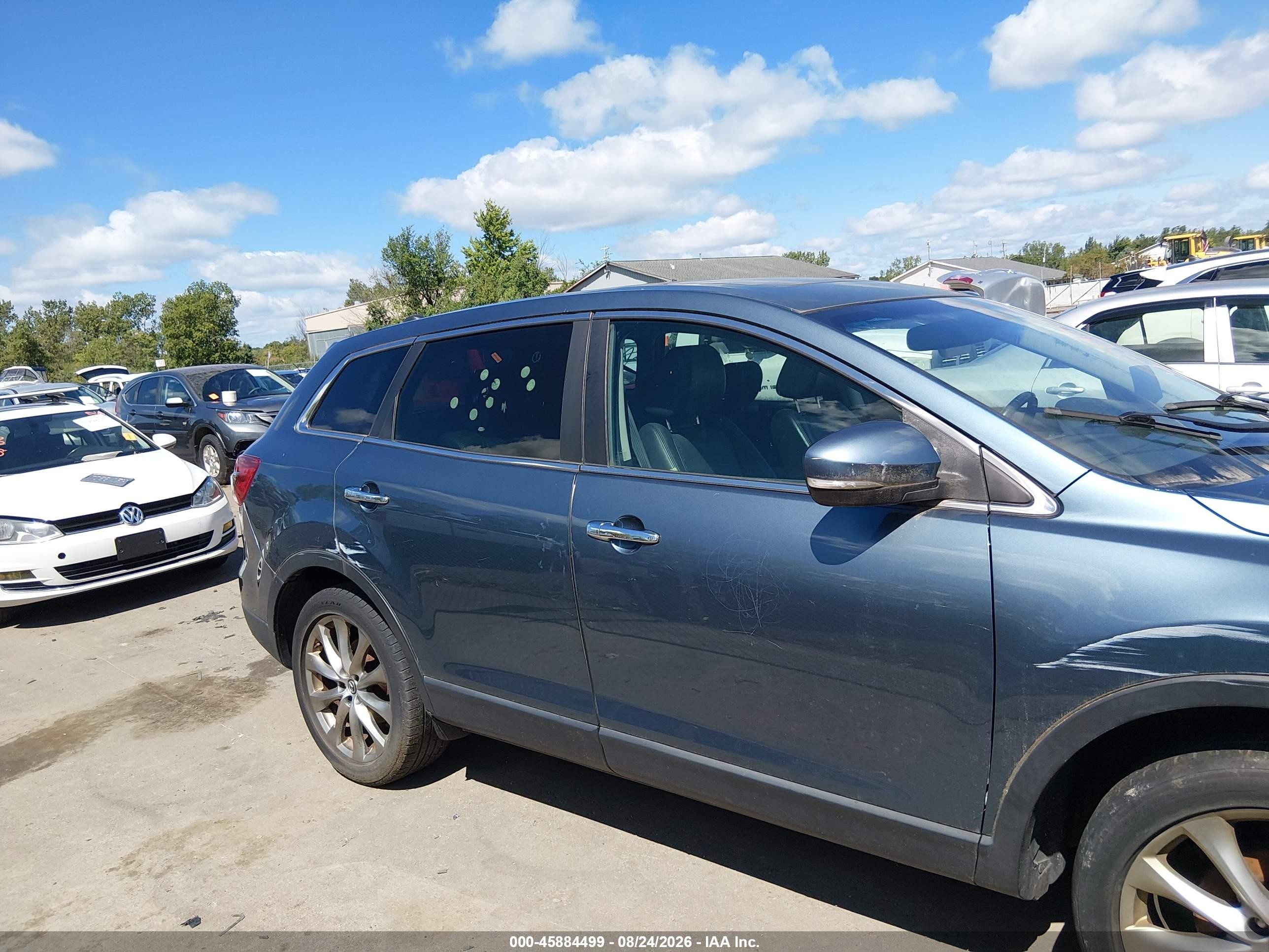 2014 Mazda Cx-9 Grand Touring Blue vin: JM3TB3DA7E0446530