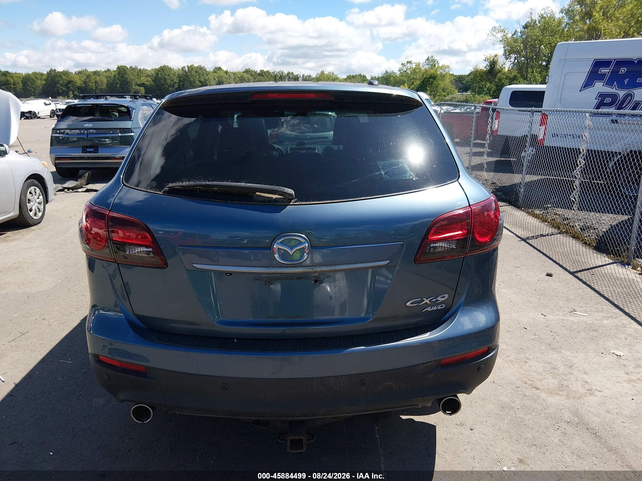 2014 Mazda Cx-9 Grand Touring Blue vin: JM3TB3DA7E0446530