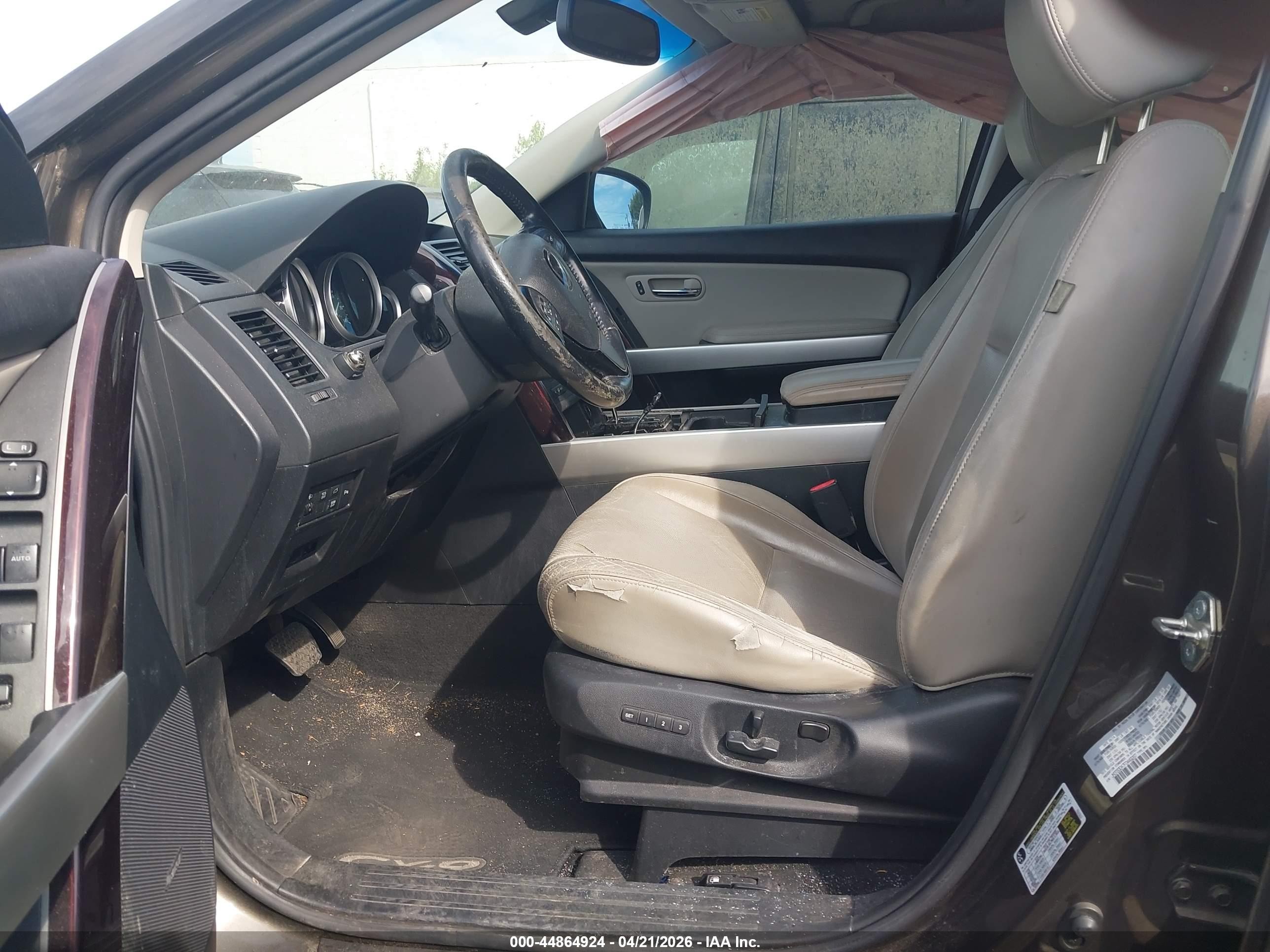 2015 Mazda Cx-9 Grand Touring Dark Brown vin: JM3TB3DA7F0449297