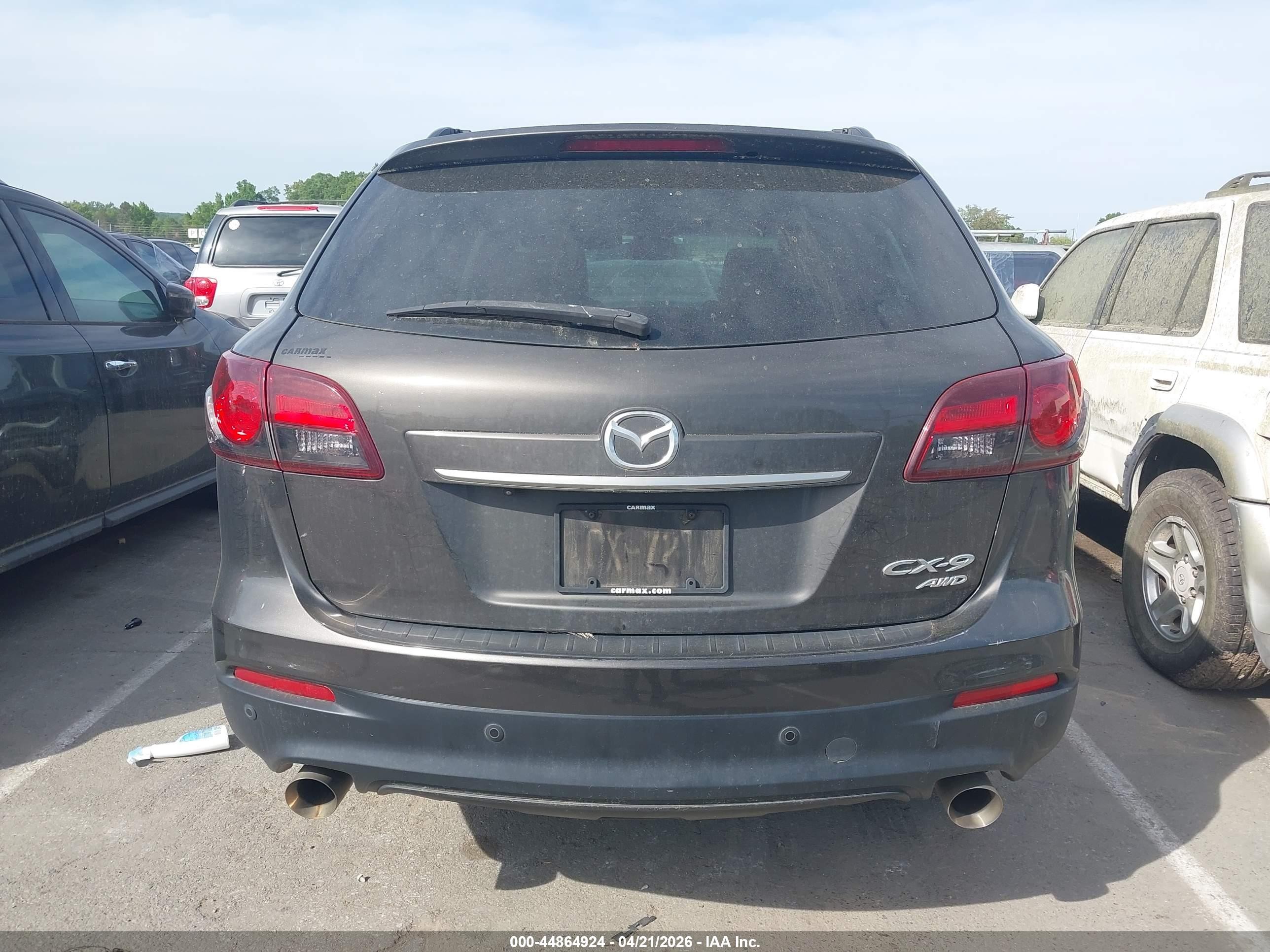 2015 Mazda Cx-9 Grand Touring Dark Brown vin: JM3TB3DA7F0449297