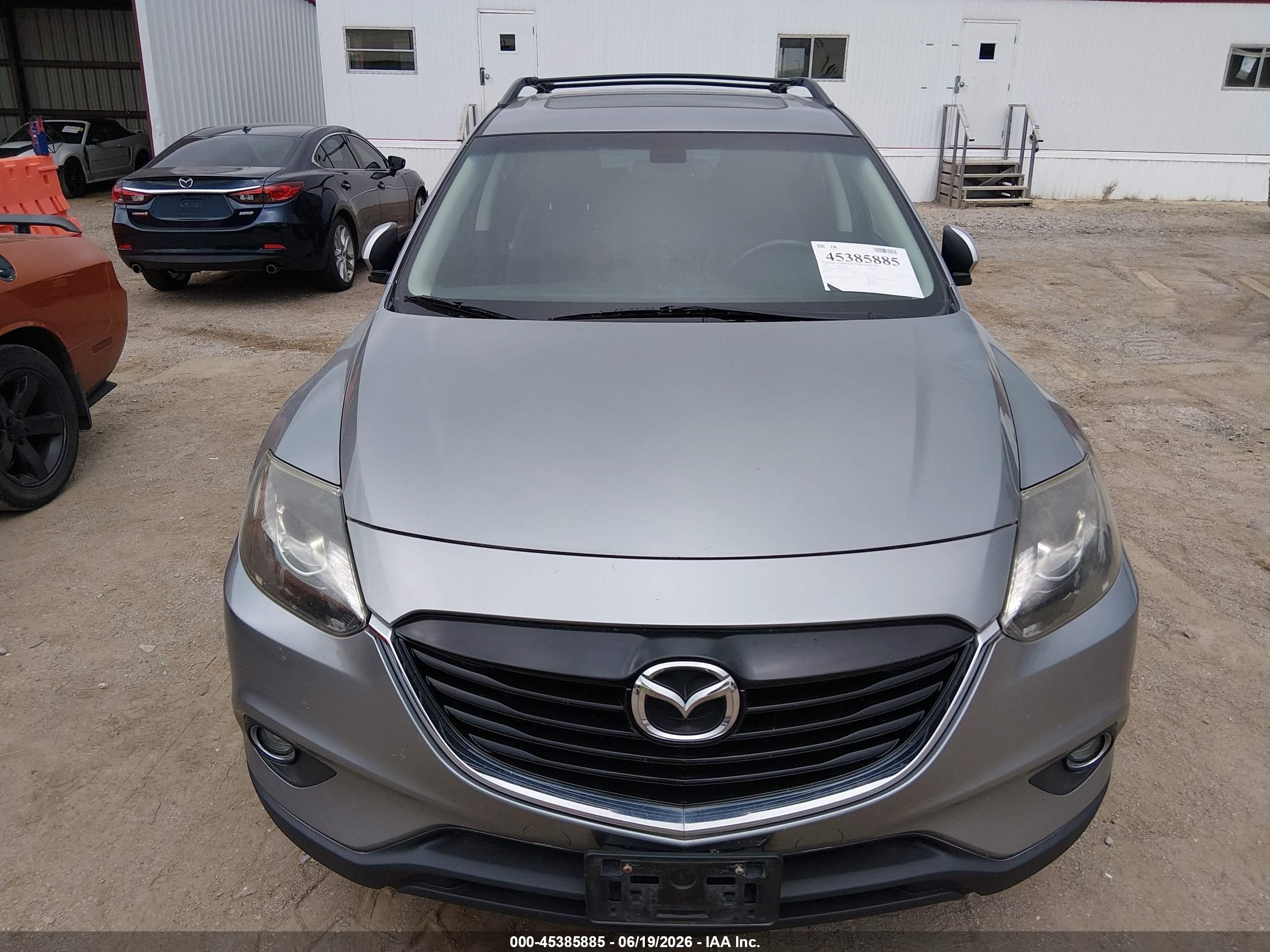 2015 Mazda Cx-9 Grand Touring Silver vin: JM3TB3DA7F0467766