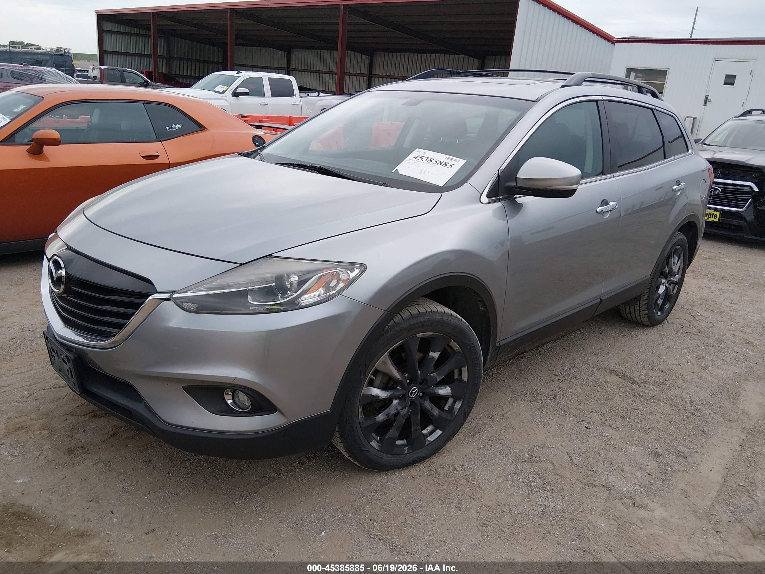 2015 Mazda Cx-9 Grand Touring Silver vin: JM3TB3DA7F0467766
