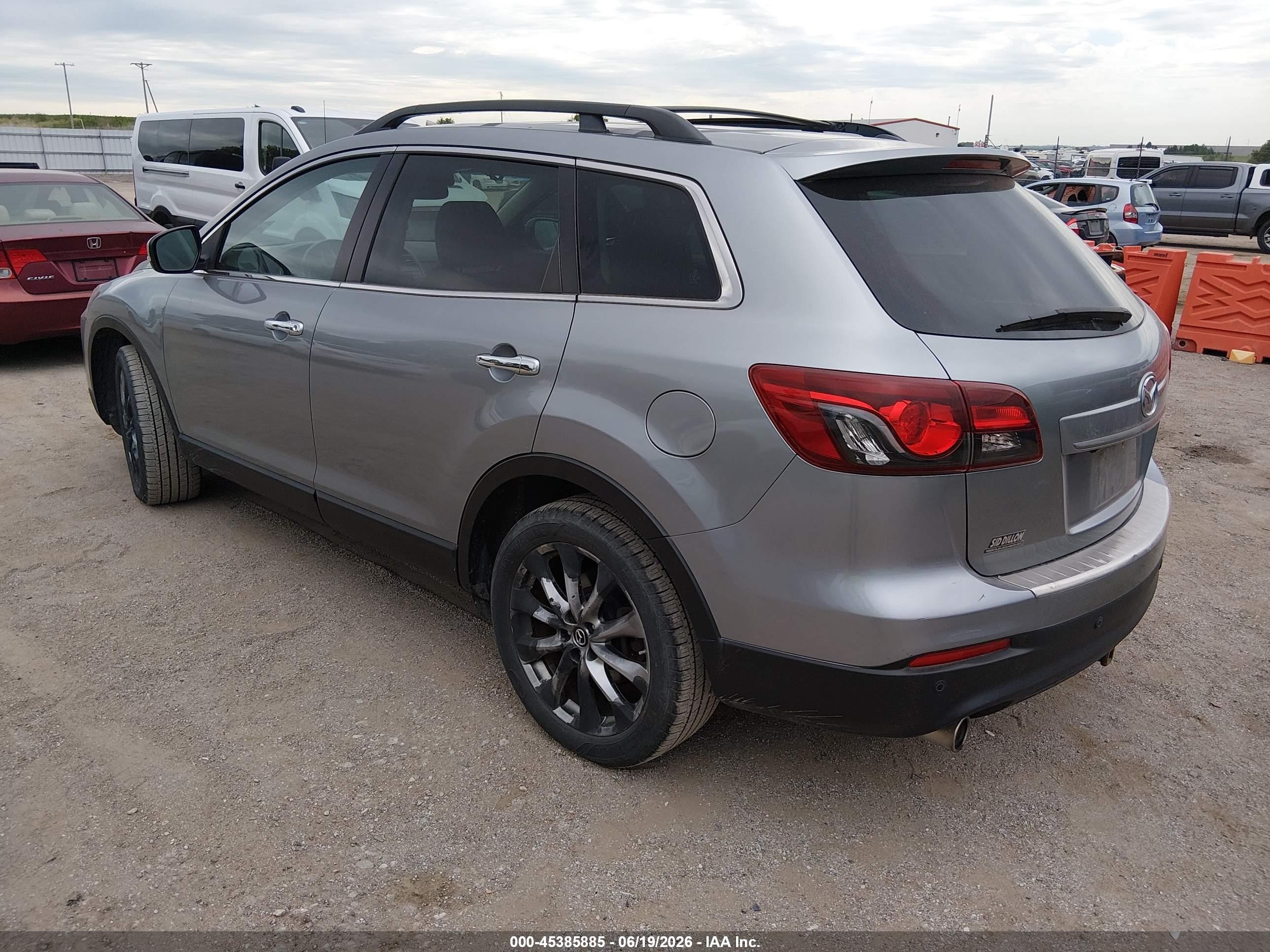 2015 Mazda Cx-9 Grand Touring Silver vin: JM3TB3DA7F0467766