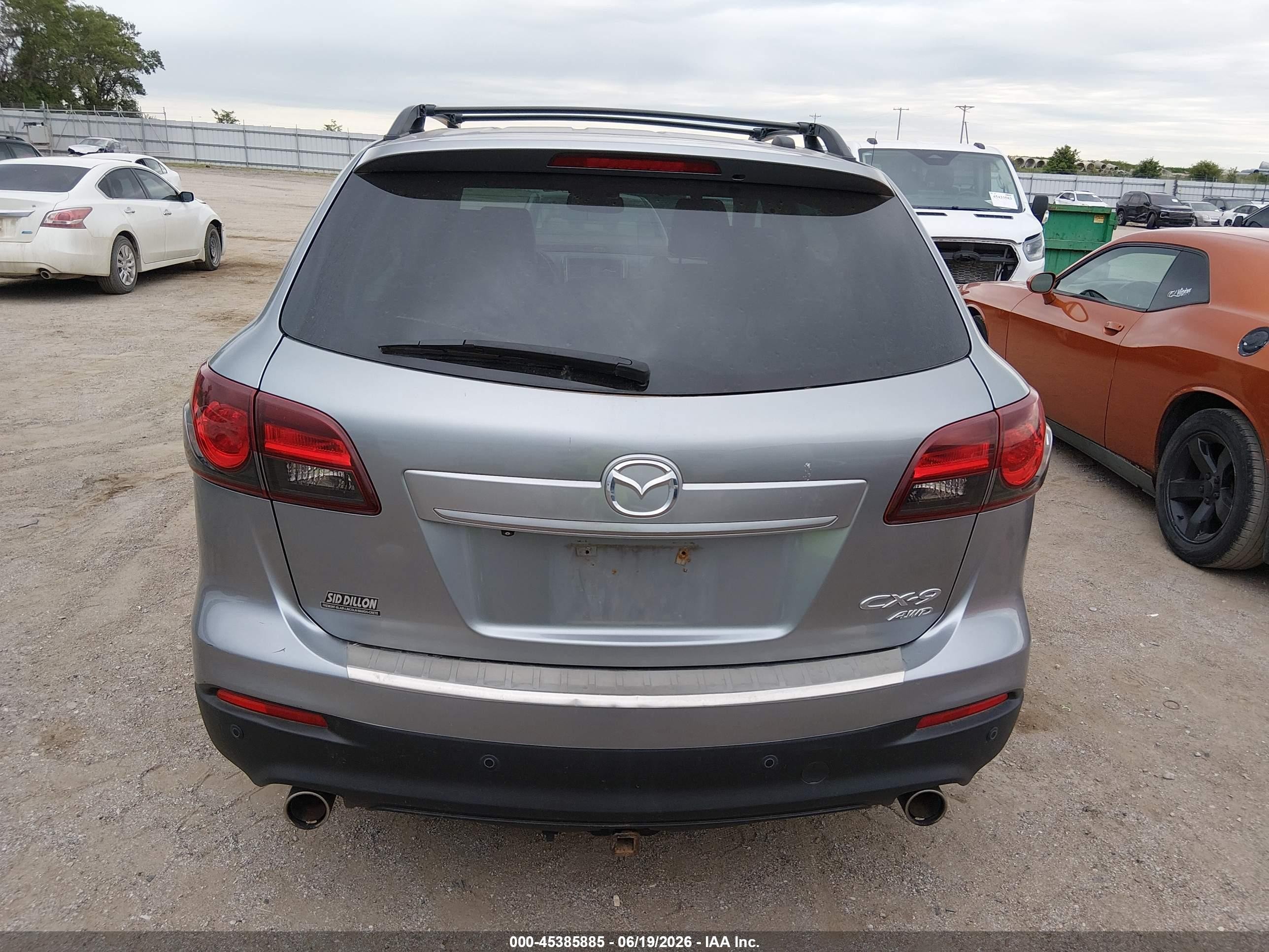 2015 Mazda Cx-9 Grand Touring Silver vin: JM3TB3DA7F0467766