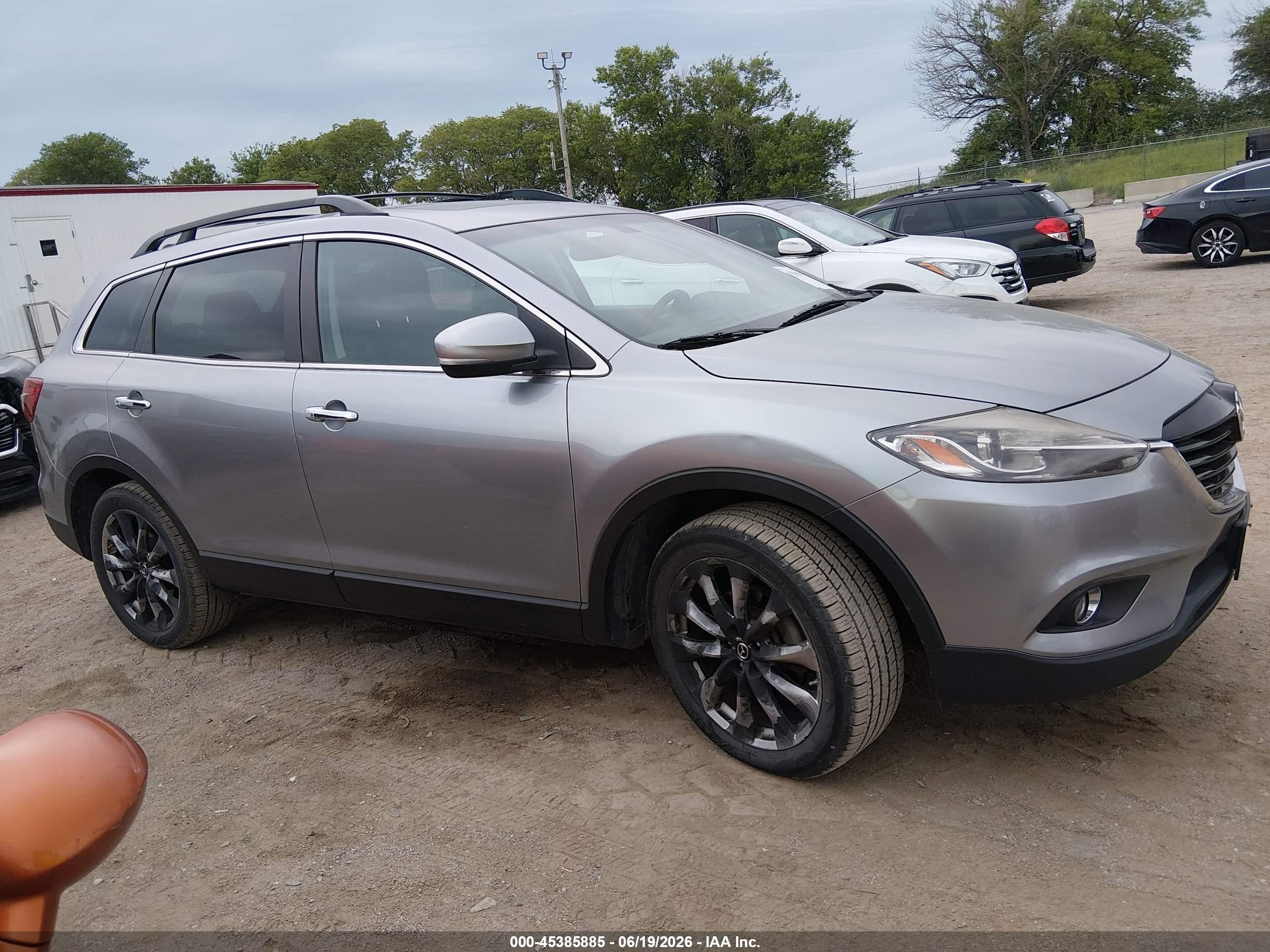 2015 Mazda Cx-9 Grand Touring Silver vin: JM3TB3DA7F0467766