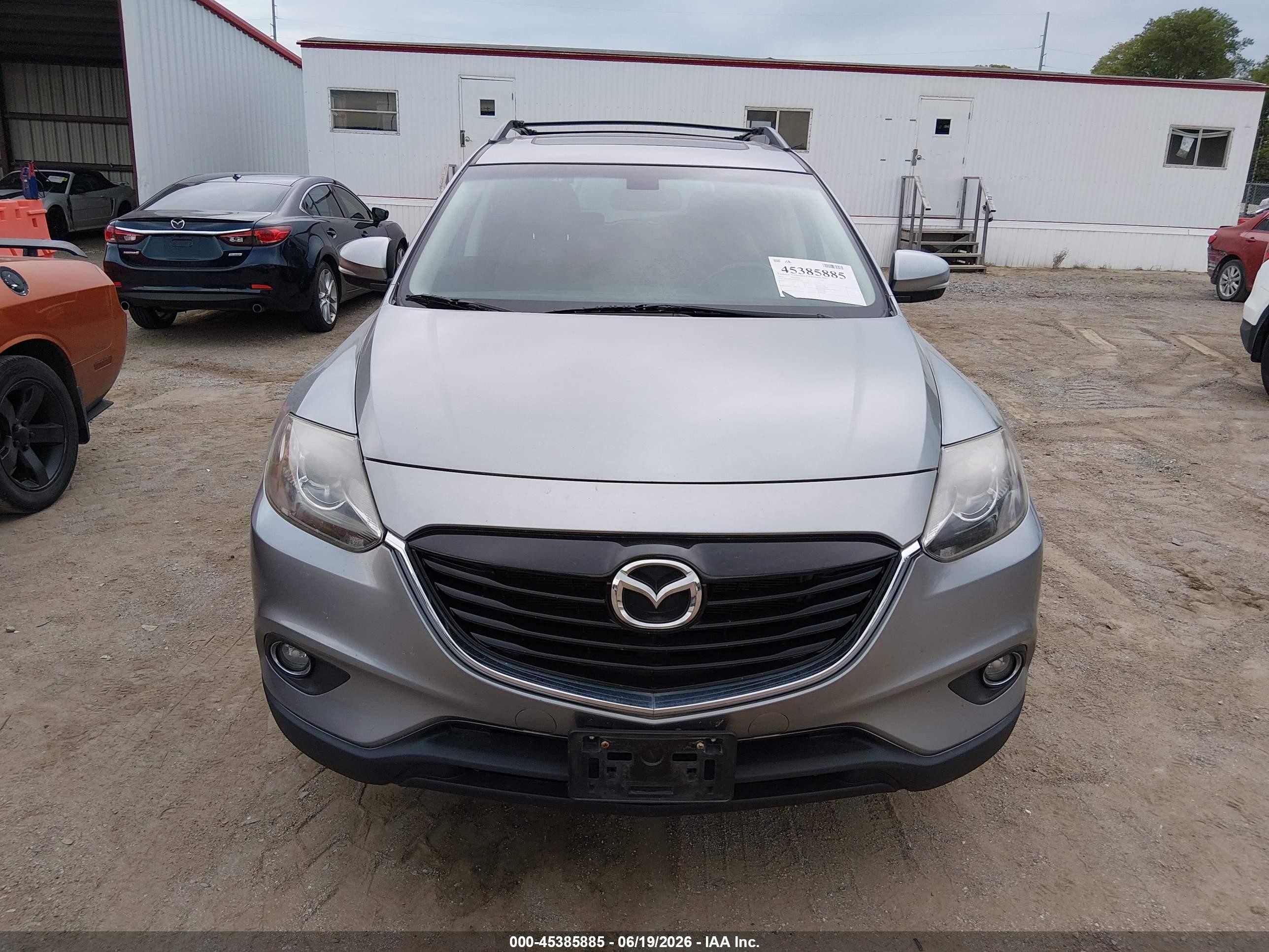 2015 Mazda Cx-9 Grand Touring Silver vin: JM3TB3DA7F0467766