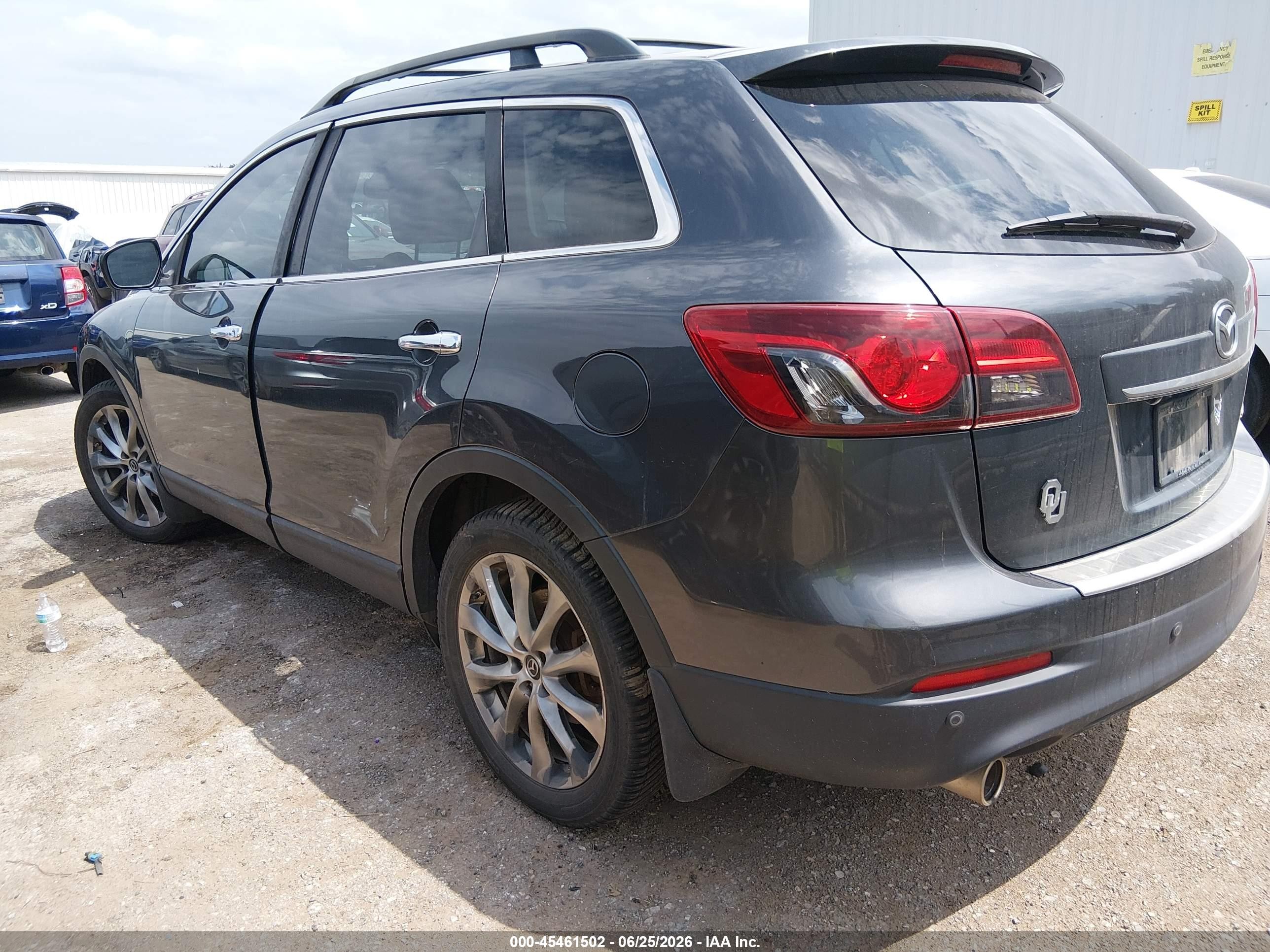 2015 Mazda Cx-9 Grand Touring Gray vin: JM3TB3DA7F0469453