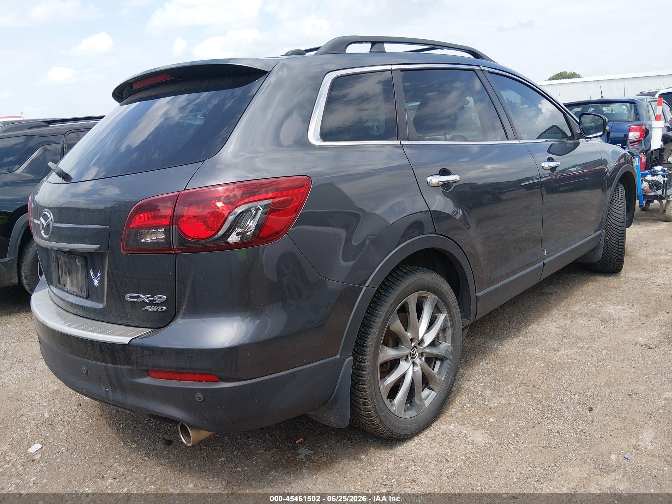 2015 Mazda Cx-9 Grand Touring Gray vin: JM3TB3DA7F0469453