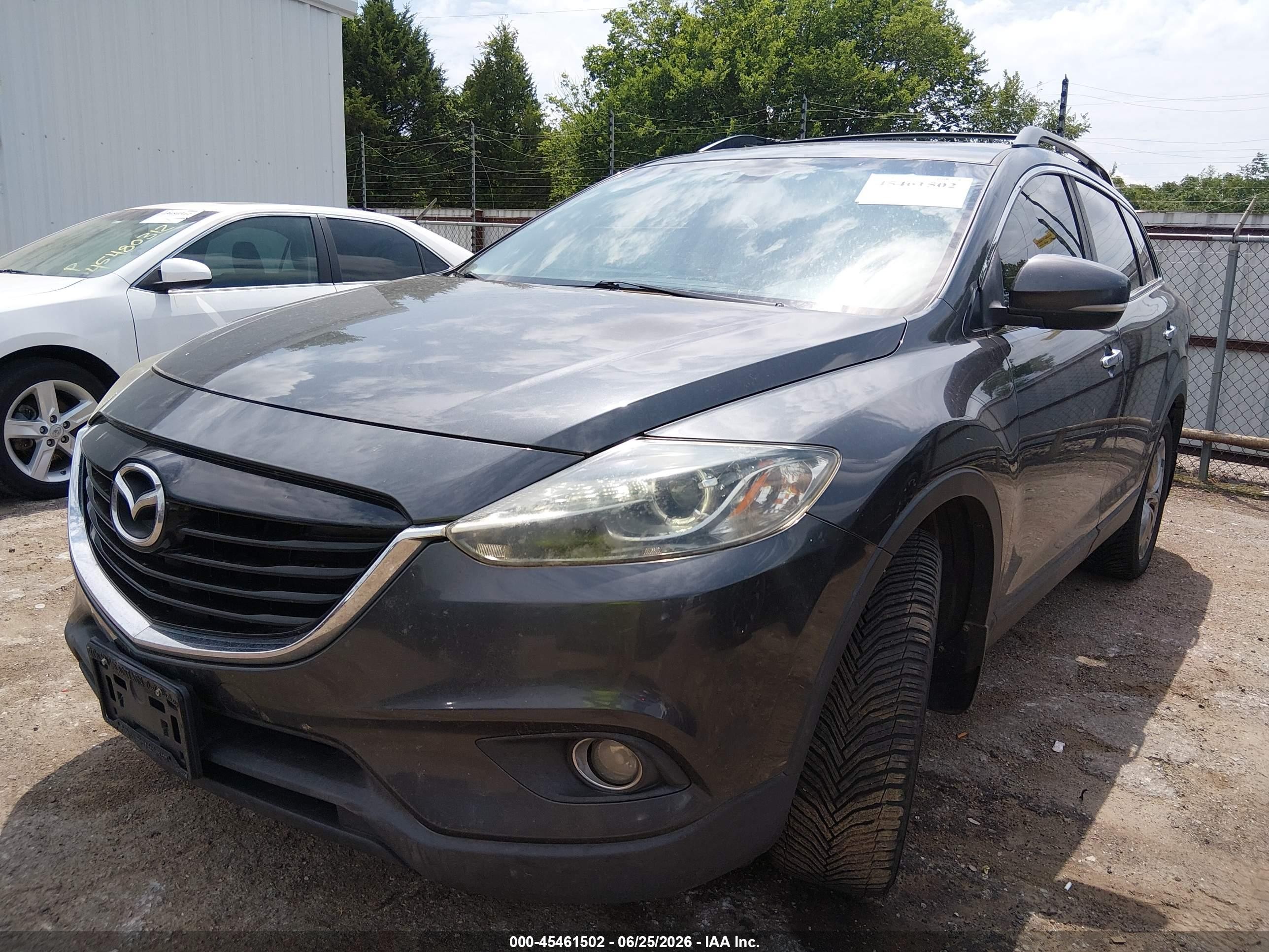 2015 Mazda Cx-9 Grand Touring Gray vin: JM3TB3DA7F0469453