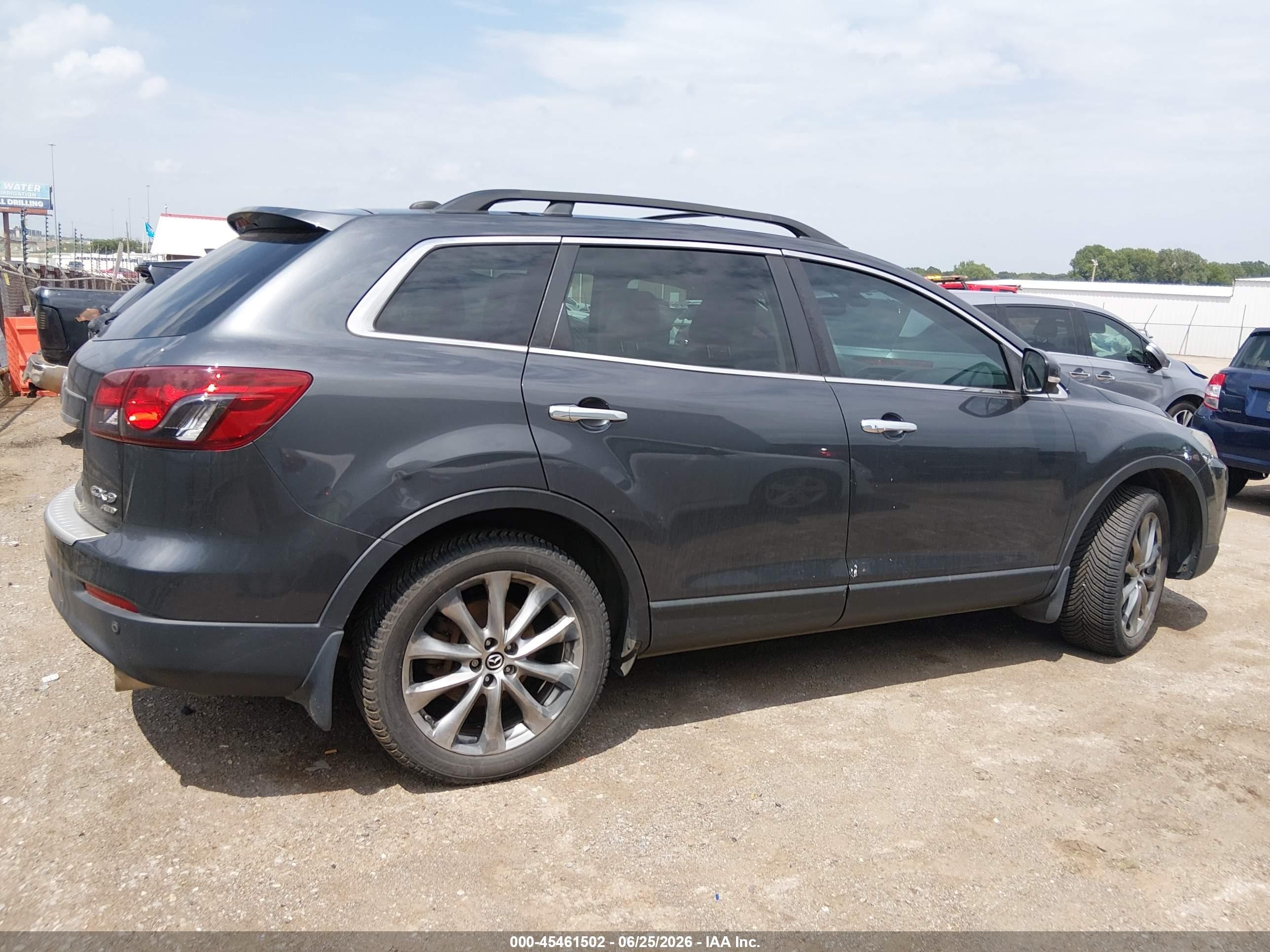 2015 Mazda Cx-9 Grand Touring Gray vin: JM3TB3DA7F0469453