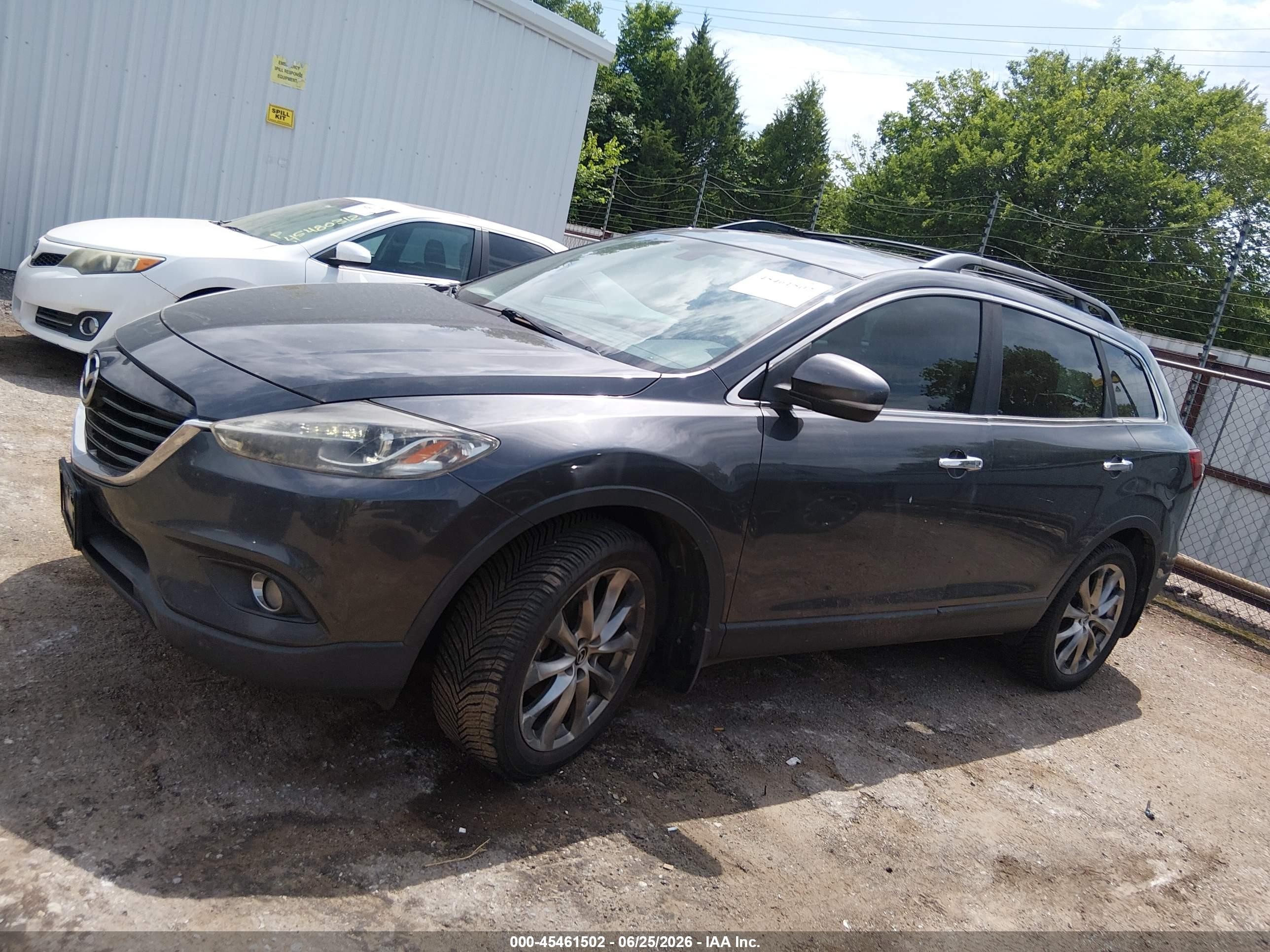 2015 Mazda Cx-9 Grand Touring Gray vin: JM3TB3DA7F0469453