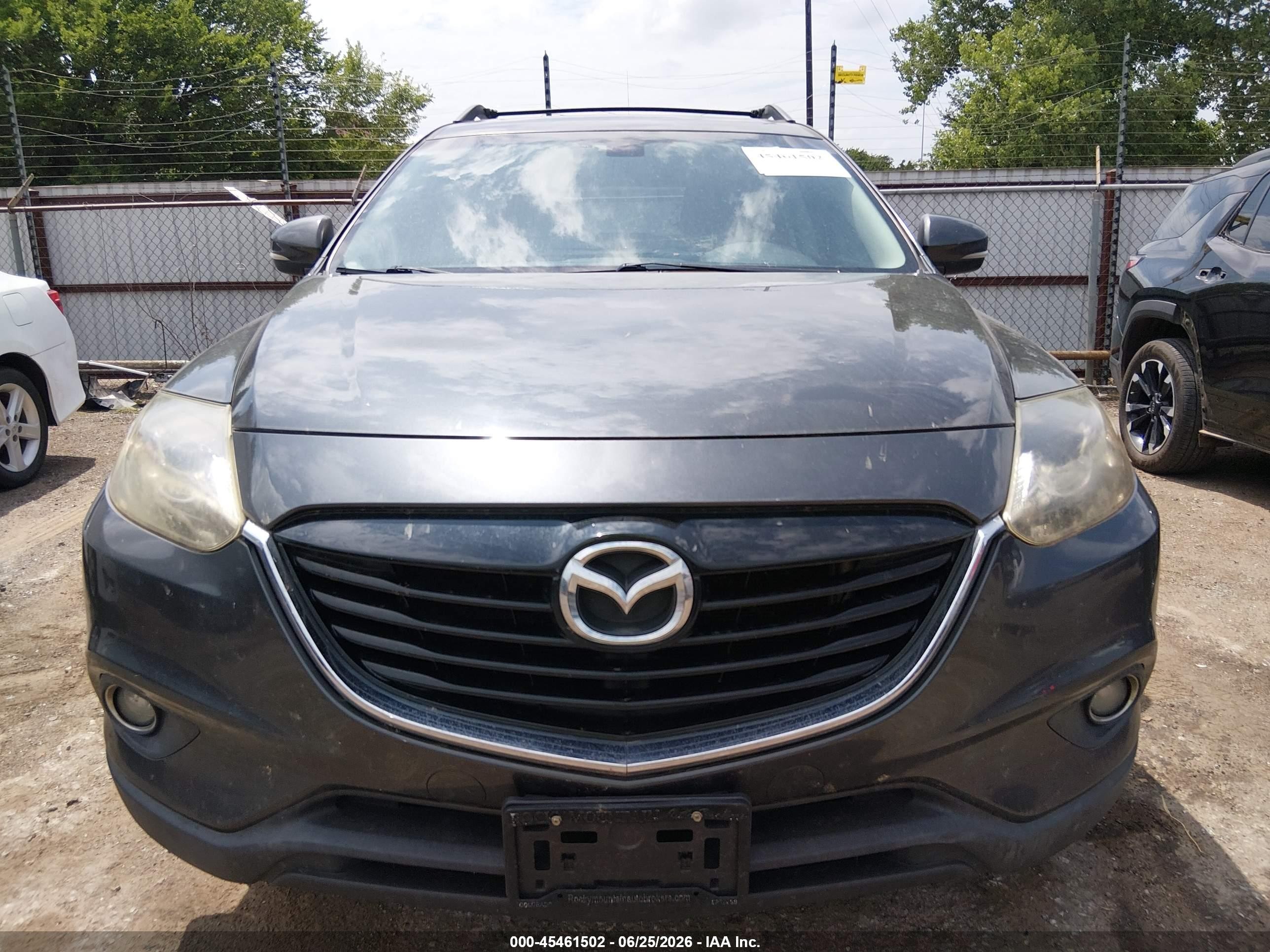 2015 Mazda Cx-9 Grand Touring Gray vin: JM3TB3DA7F0469453