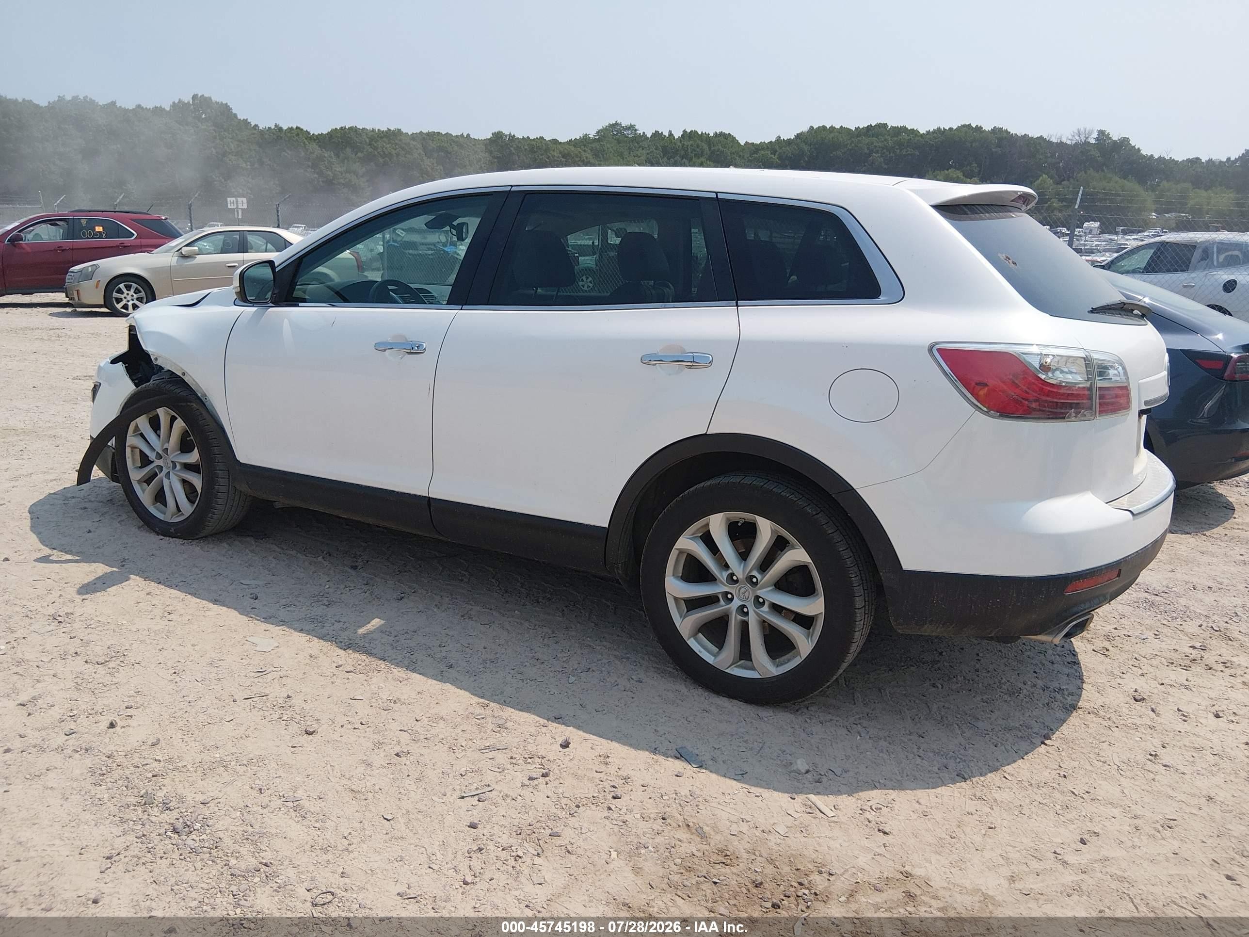 2011 Mazda Cx-9 Grand Touring White vin: JM3TB3DA8B0303193