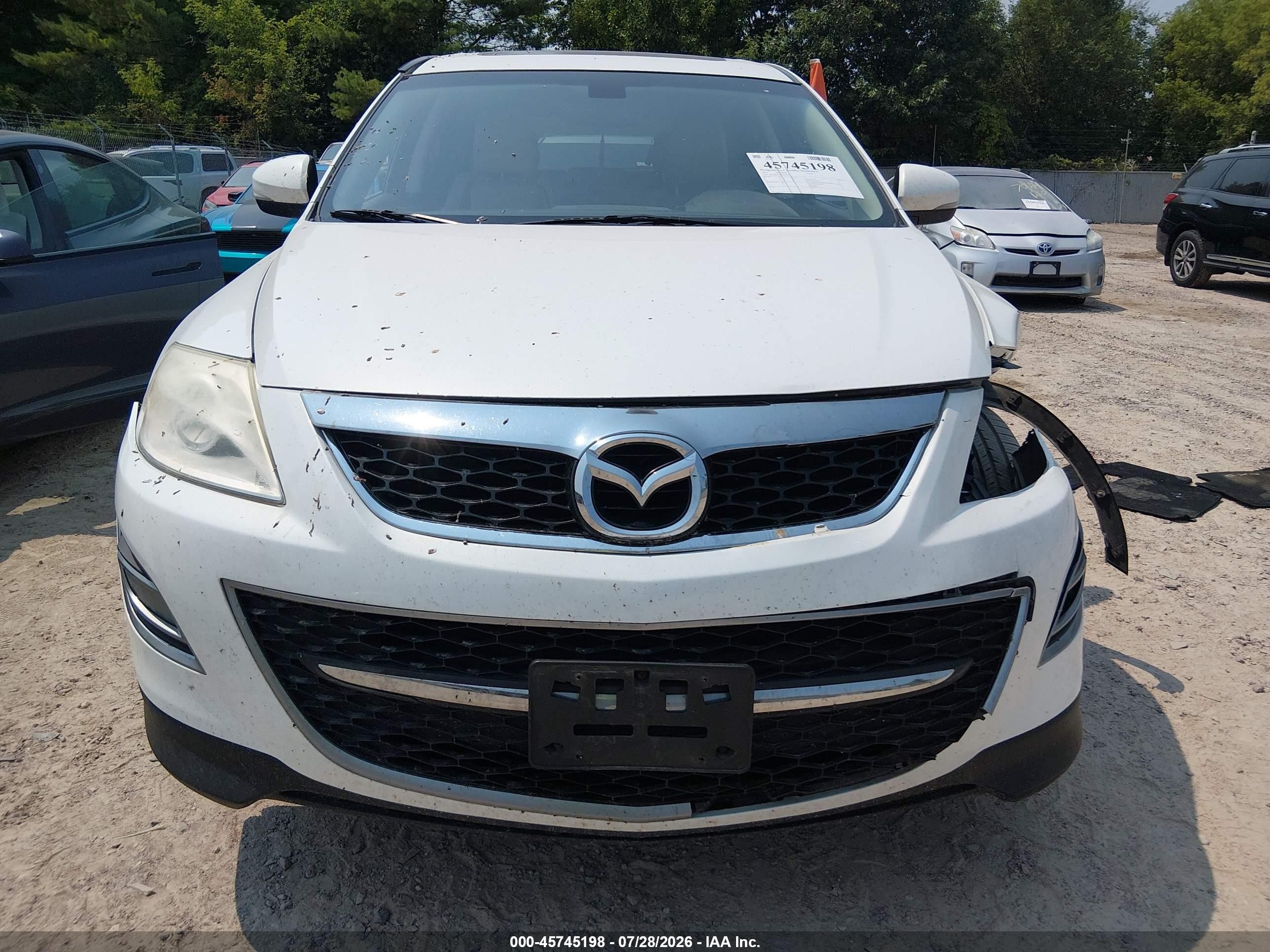 2011 Mazda Cx-9 Grand Touring White vin: JM3TB3DA8B0303193