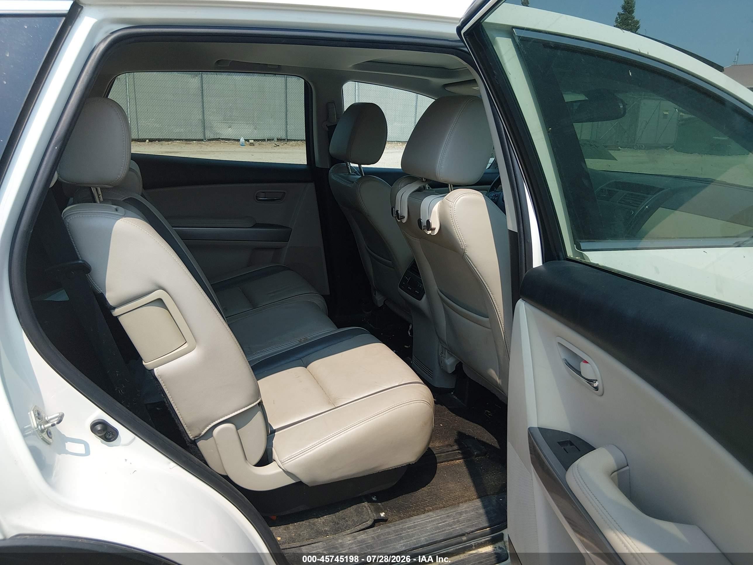 2011 Mazda Cx-9 Grand Touring White vin: JM3TB3DA8B0303193
