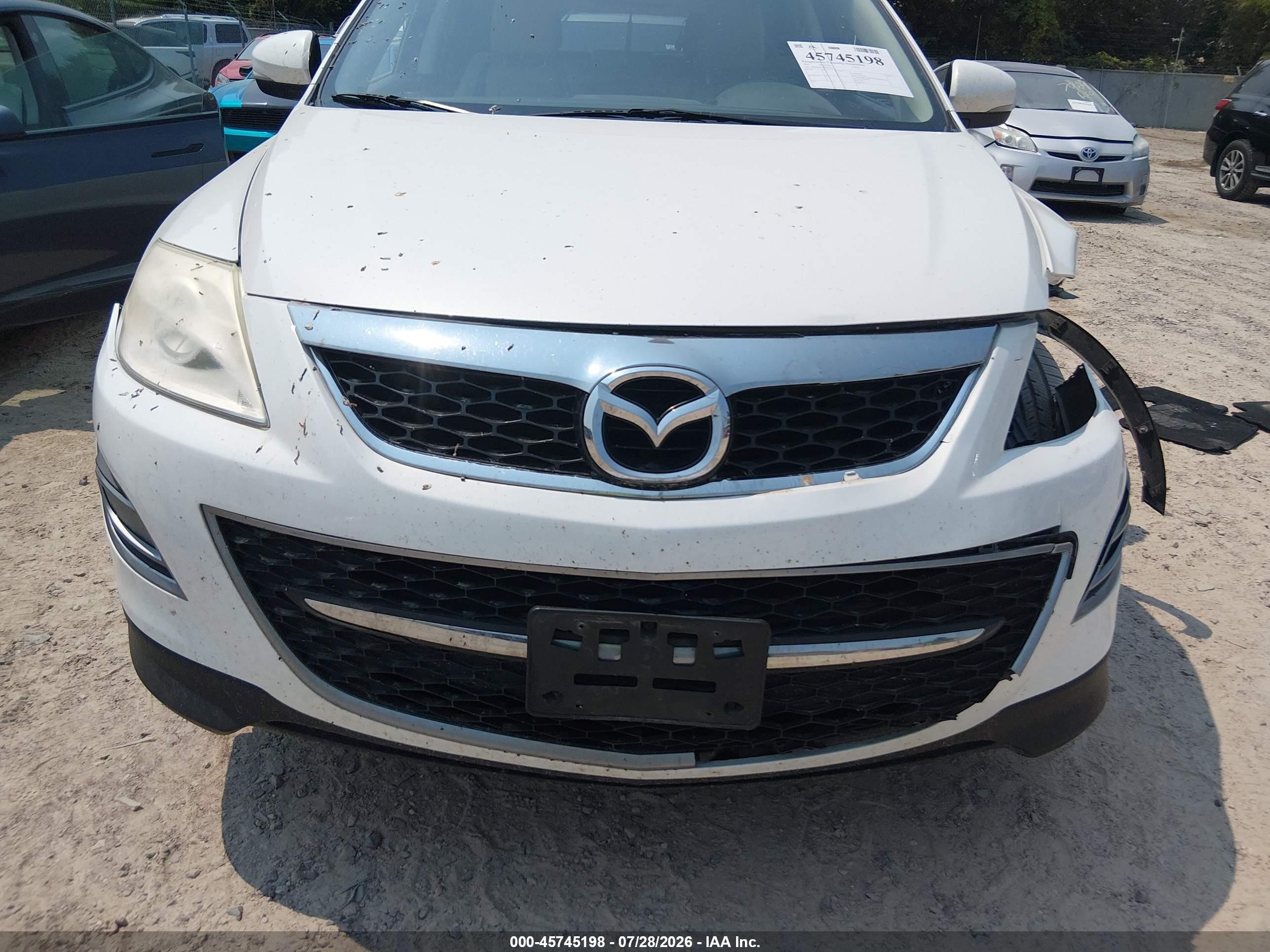 2011 Mazda Cx-9 Grand Touring White vin: JM3TB3DA8B0303193
