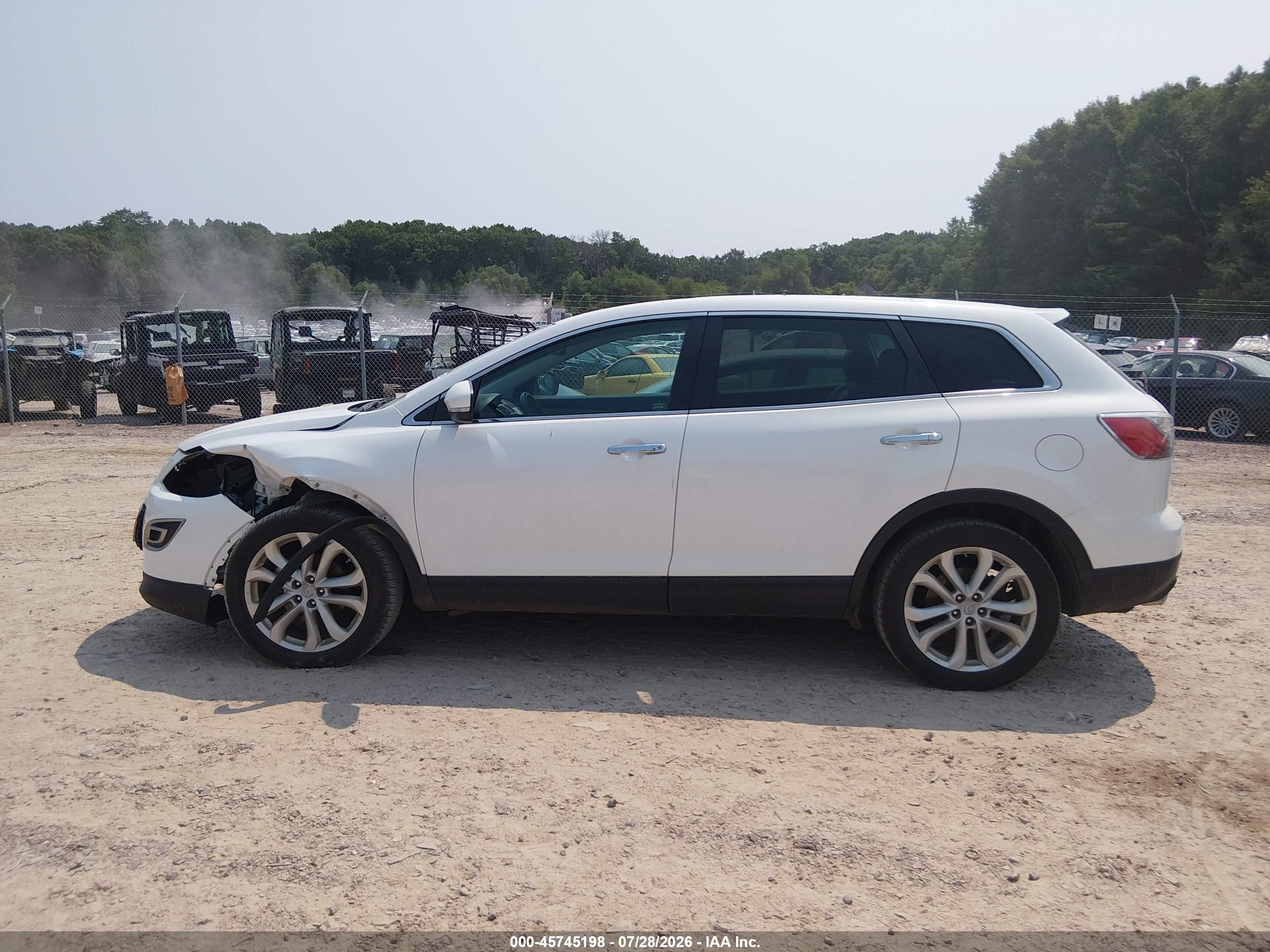 2011 Mazda Cx-9 Grand Touring White vin: JM3TB3DA8B0303193