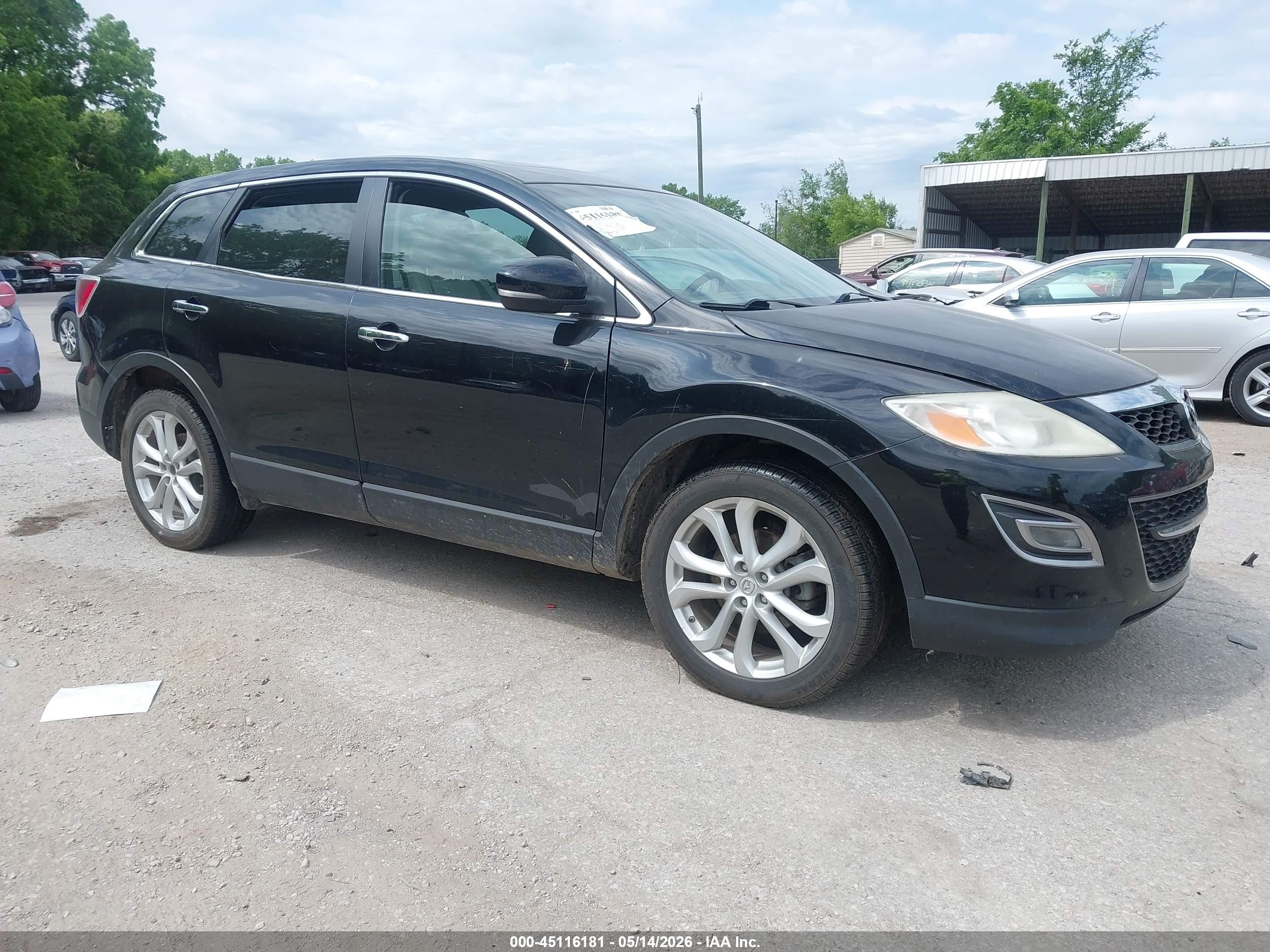 2011 Mazda Cx-9 Grand Touring Black vin: JM3TB3DA8B0307485