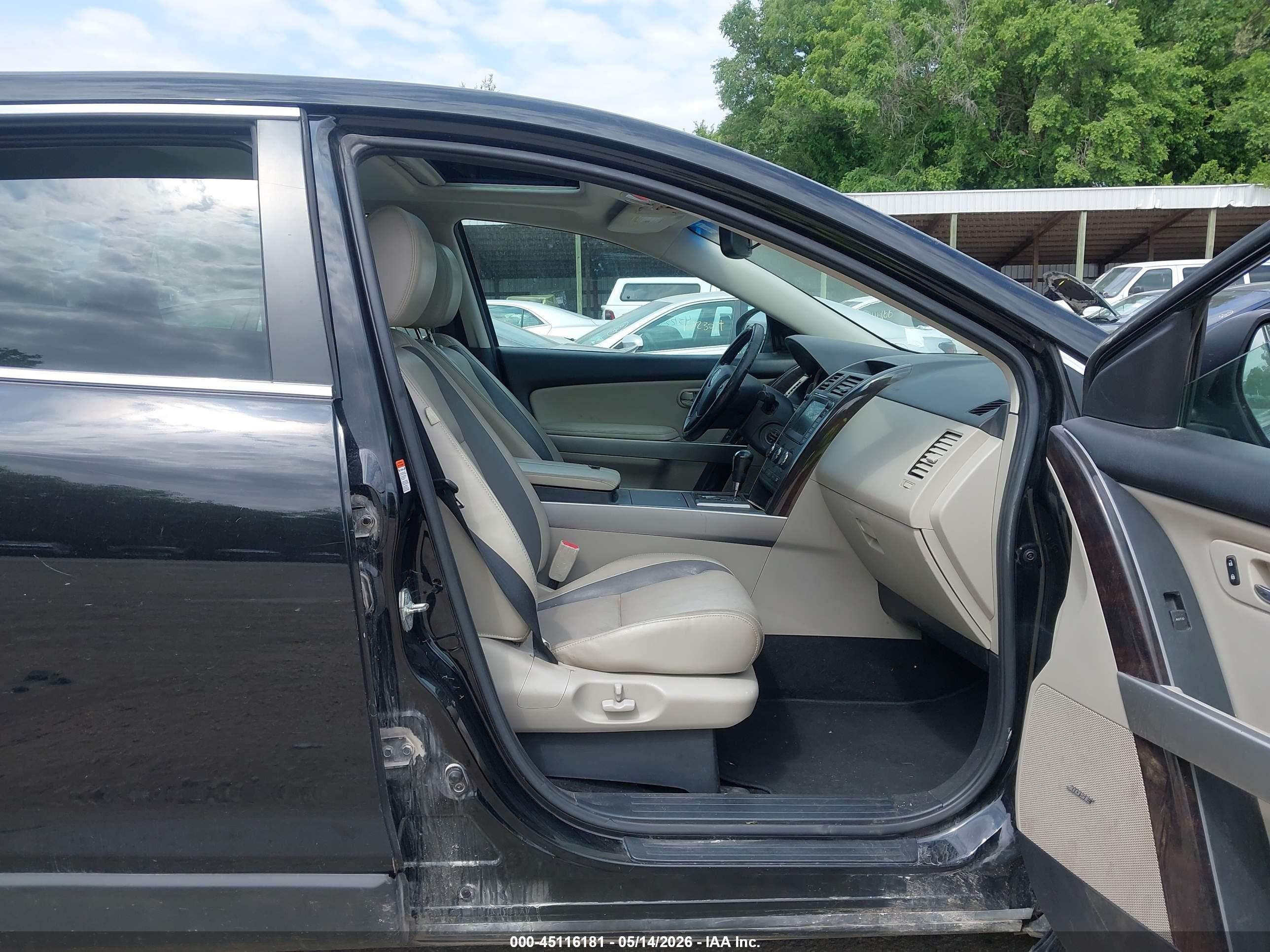 2011 Mazda Cx-9 Grand Touring Black vin: JM3TB3DA8B0307485