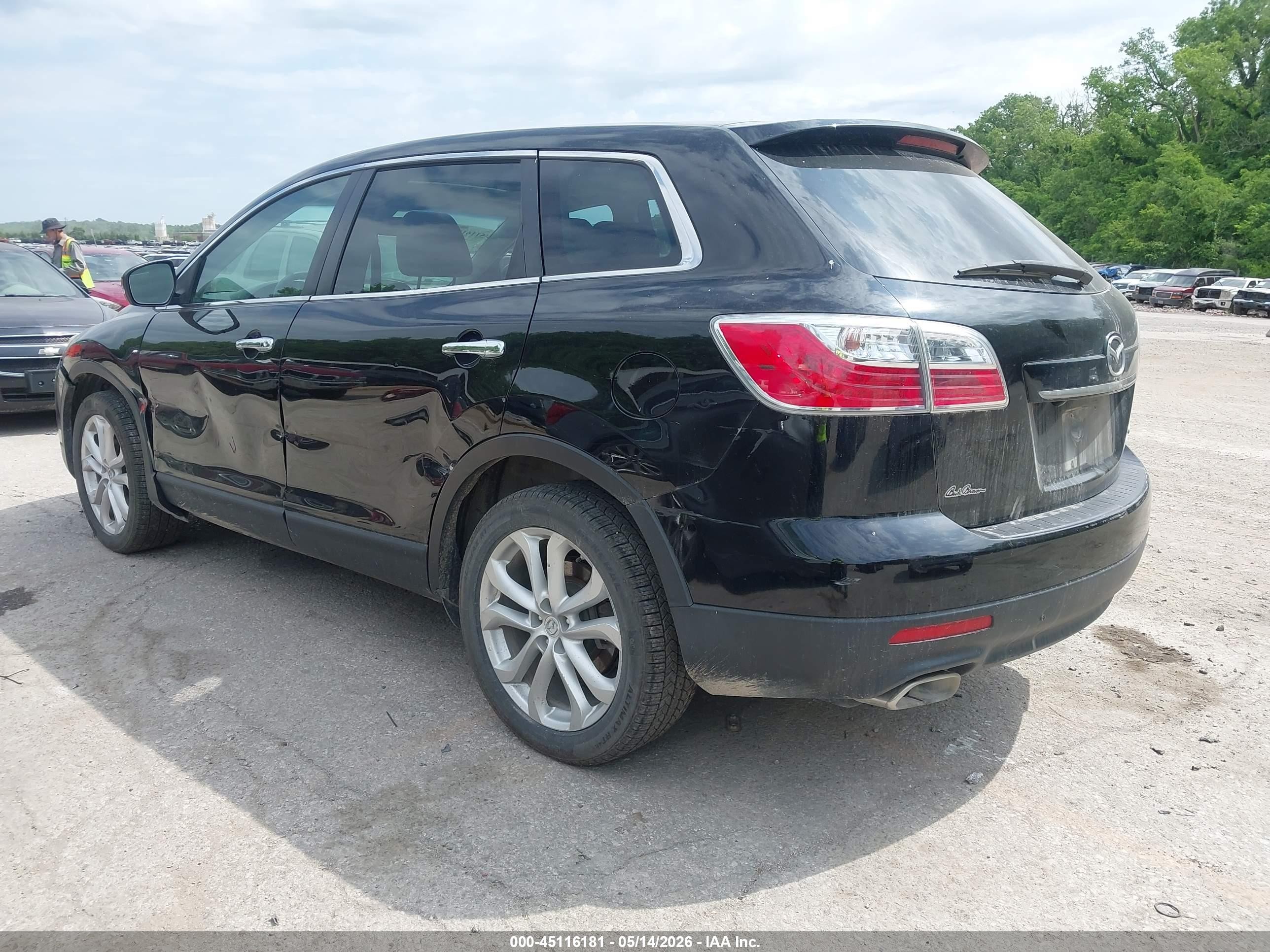 2011 Mazda Cx-9 Grand Touring Black vin: JM3TB3DA8B0307485