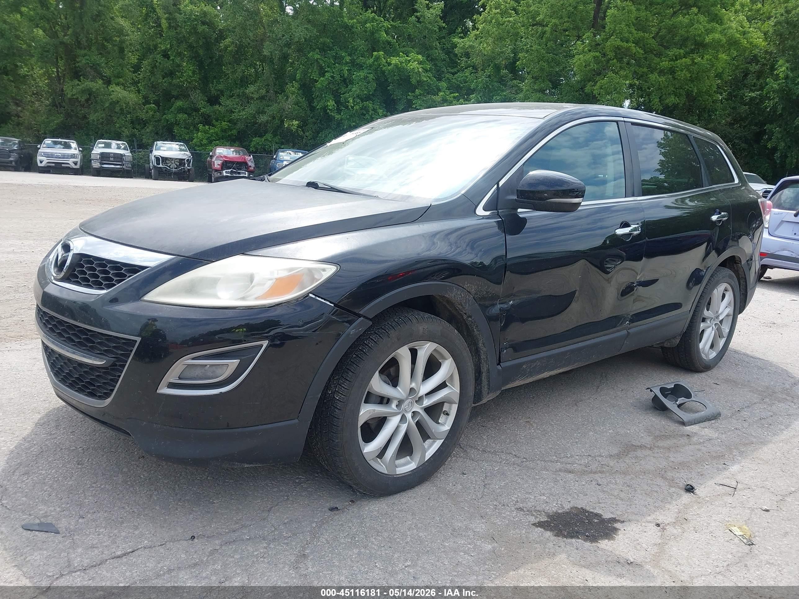 2011 Mazda Cx-9 Grand Touring Black vin: JM3TB3DA8B0307485