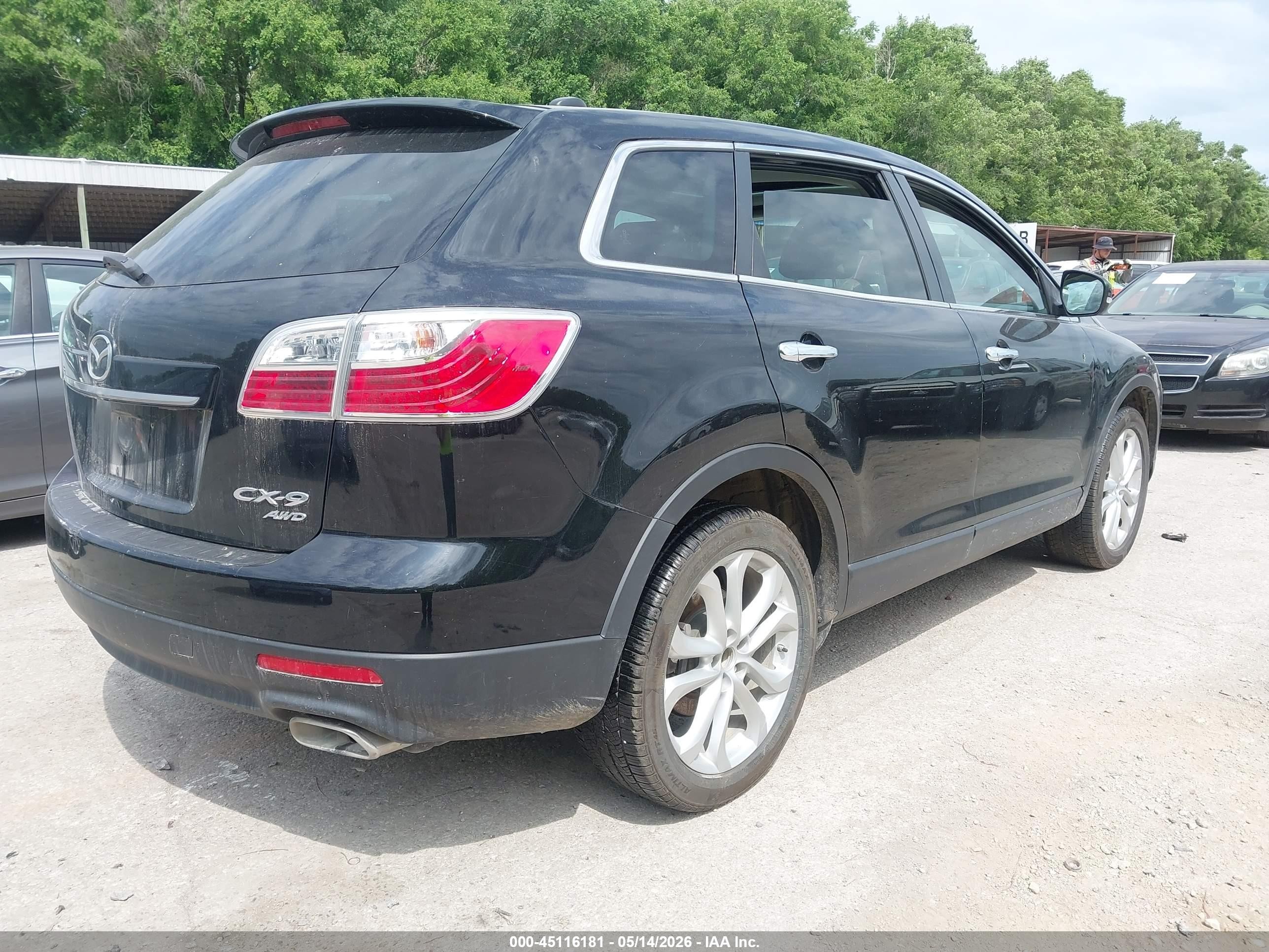 2011 Mazda Cx-9 Grand Touring Black vin: JM3TB3DA8B0307485