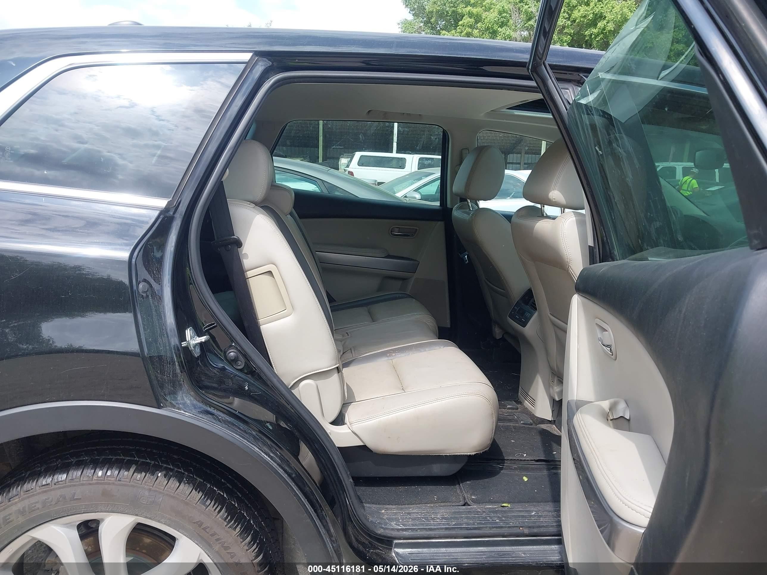 2011 Mazda Cx-9 Grand Touring Black vin: JM3TB3DA8B0307485
